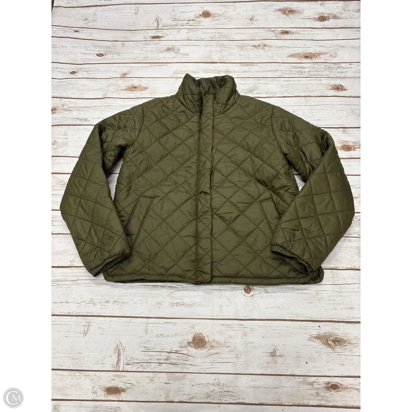 Jacket Puffer & Quilted By Old Navy In Green, Size: S