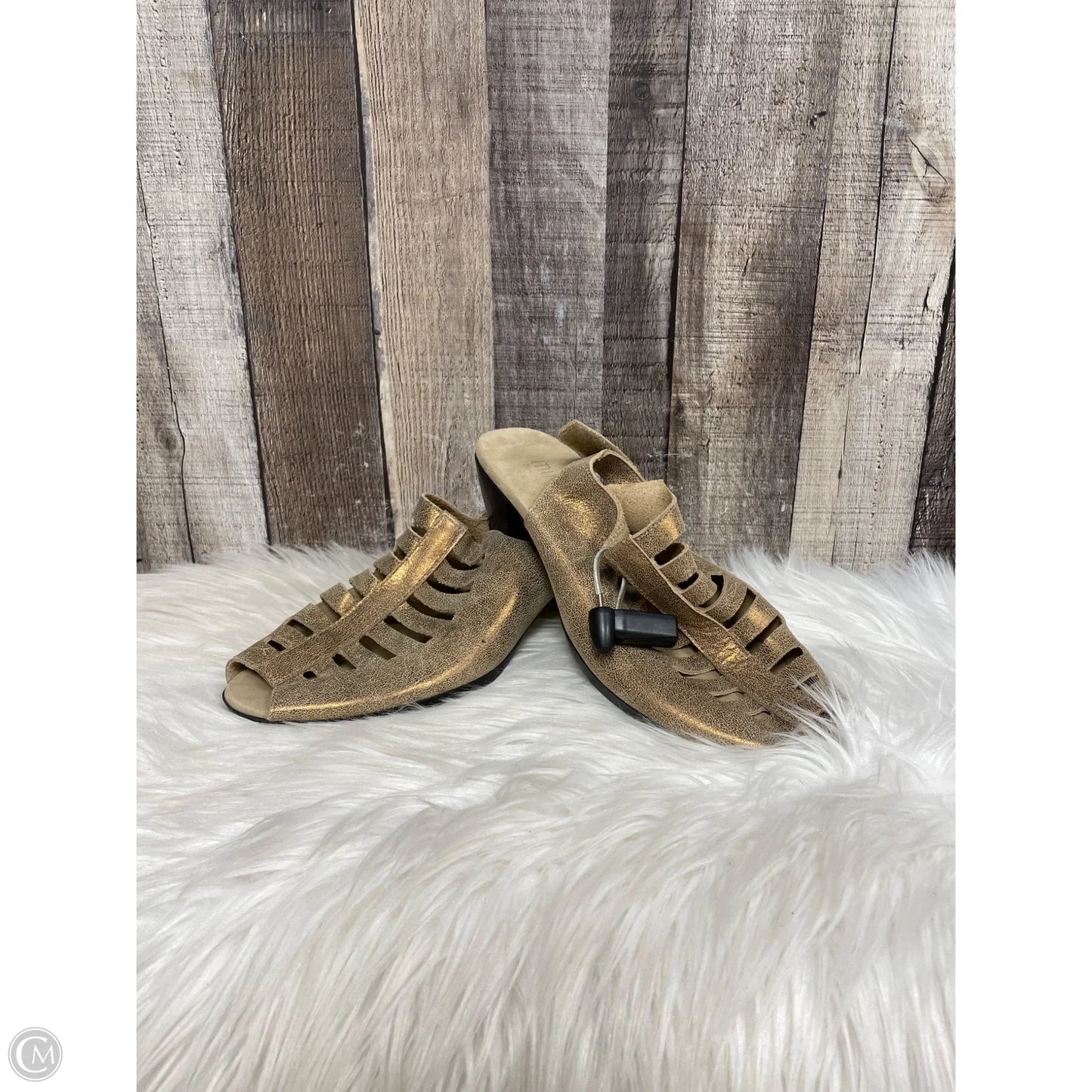 Sandals Heels Block By Munro In Copper, Size: 10