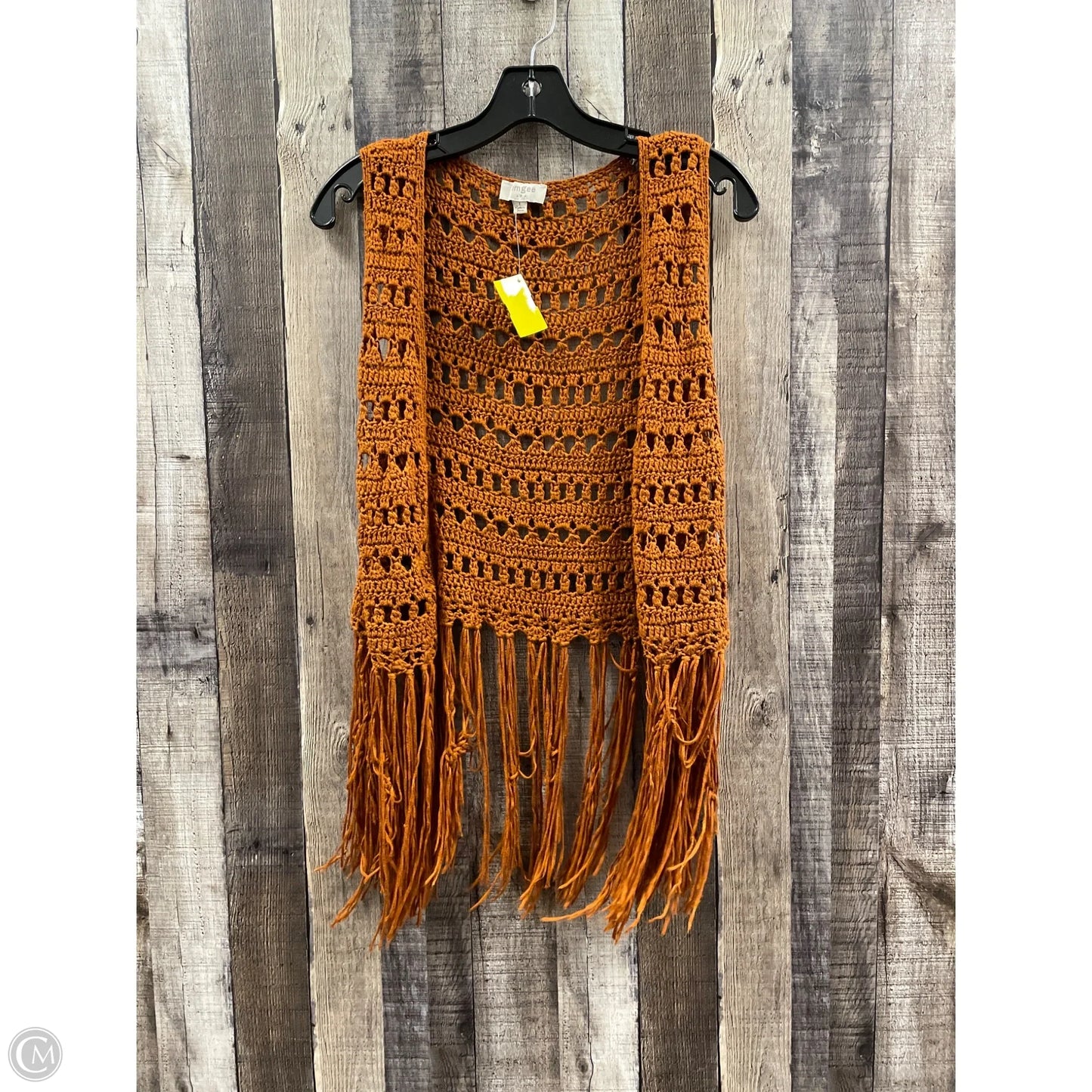 Vest Sweater By Umgee In Copper, Size: L