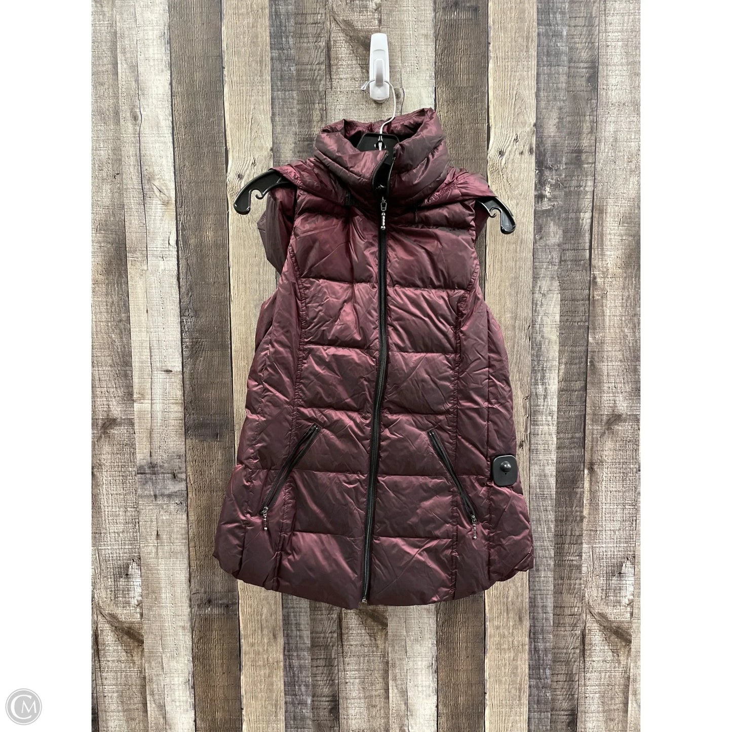 Vest Puffer & Quilted By Cmf In Maroon, Size: S