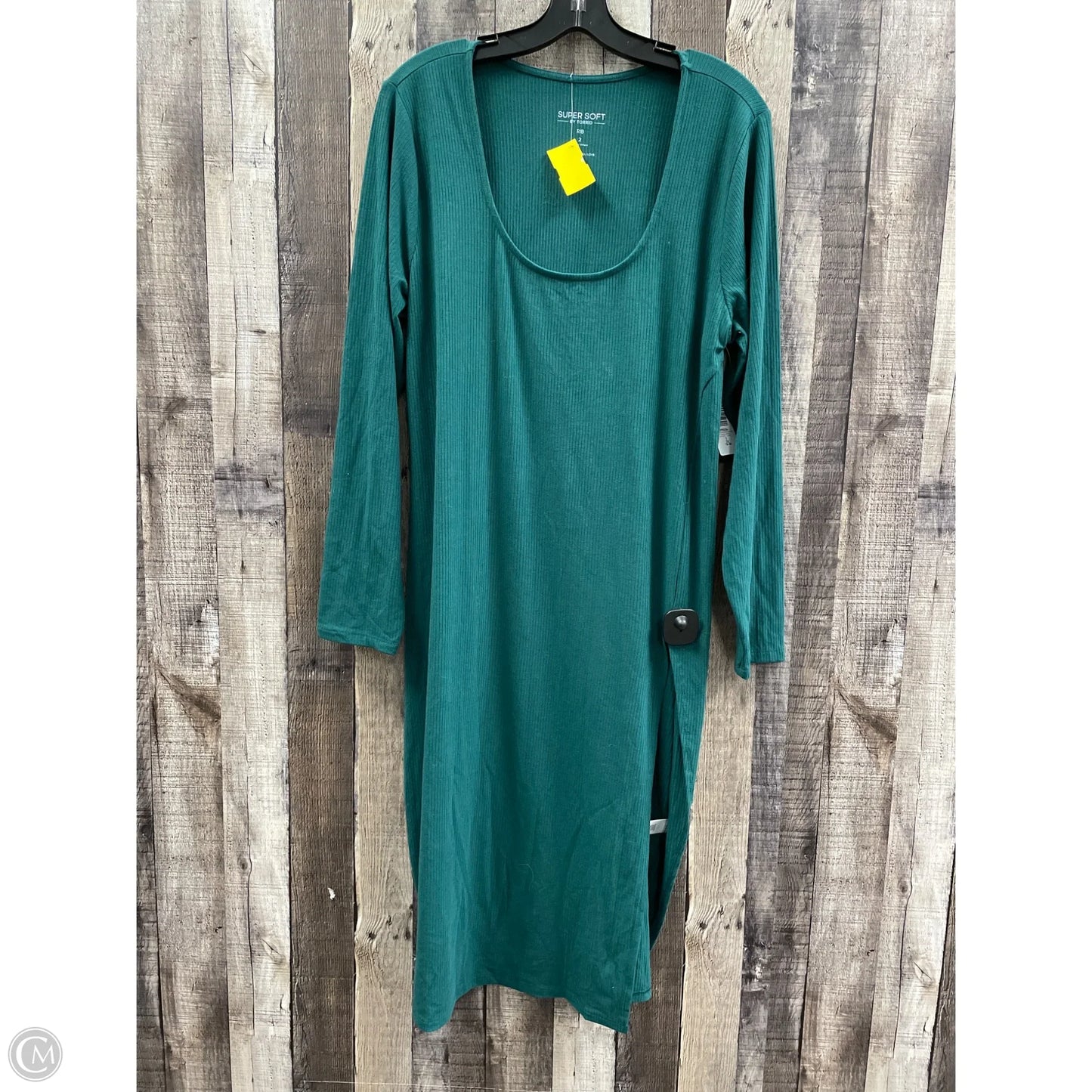Tunic Long Sleeve By Torrid In Green, Size: 2x