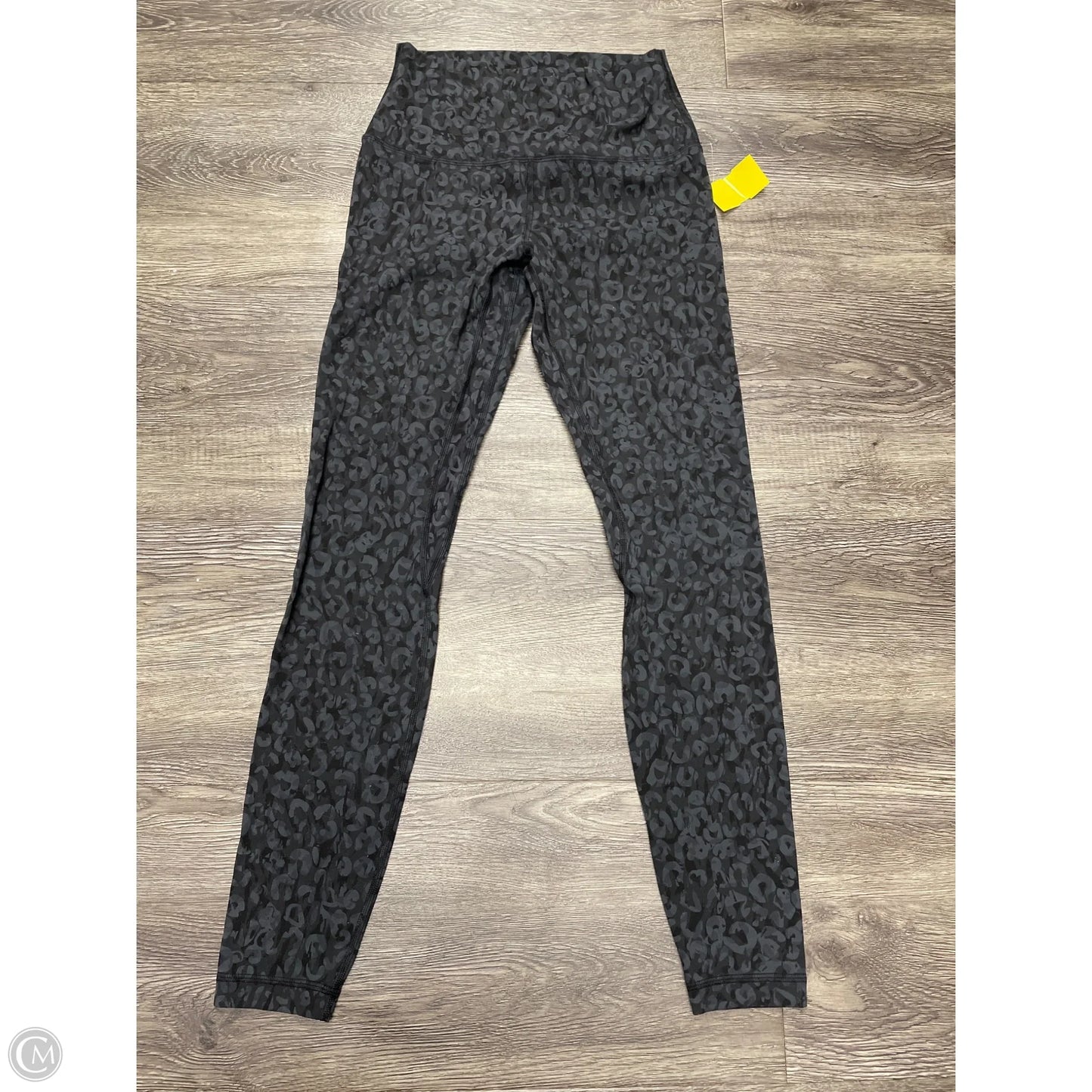 Athletic Leggings By Lululemon In Black & Grey, Size: 6