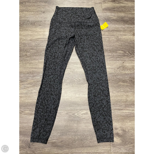 Athletic Leggings By Lululemon In Black & Grey, Size: 6