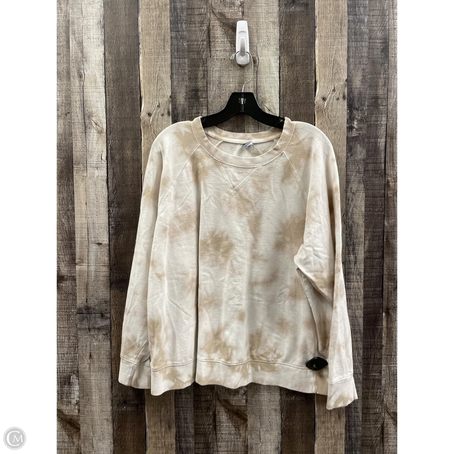 Top Long Sleeve By Old Navy In Tie Dye Print, Size: Xl