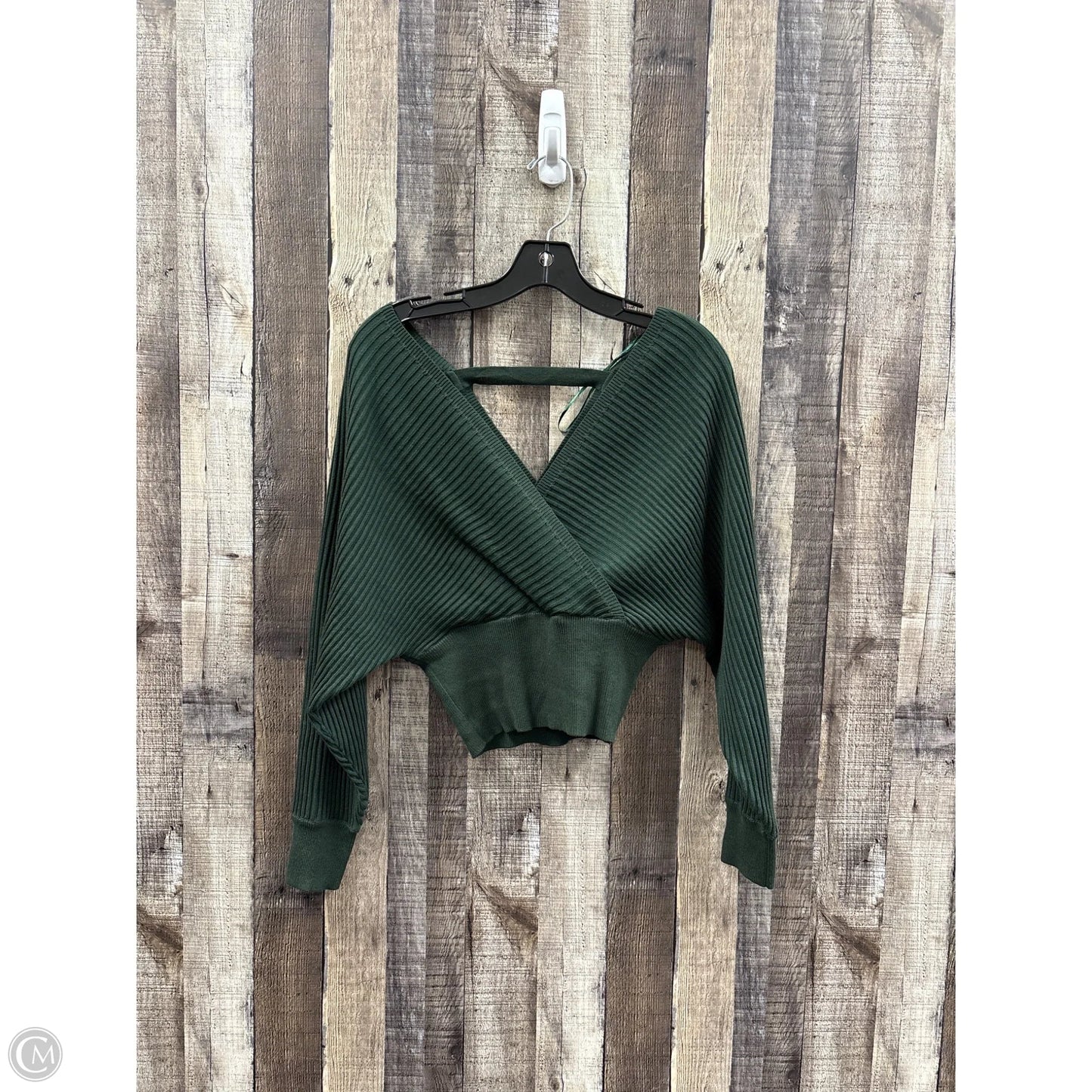 Top Long Sleeve By Love Tree In Green, Size: L