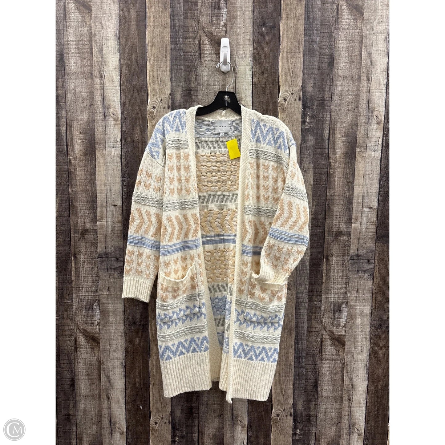 Sweater Cardigan By Pink Rose In Multi-colored, Size: S