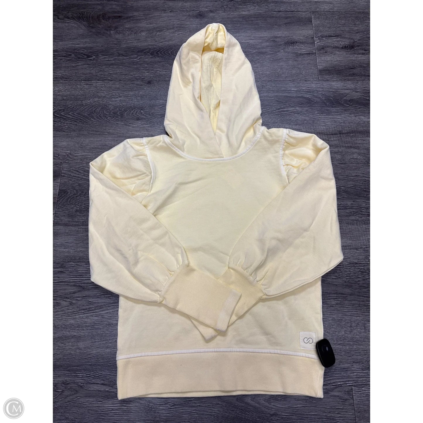 Athletic Sweatshirt Hoodie By Calia In Yellow, Size: Xs