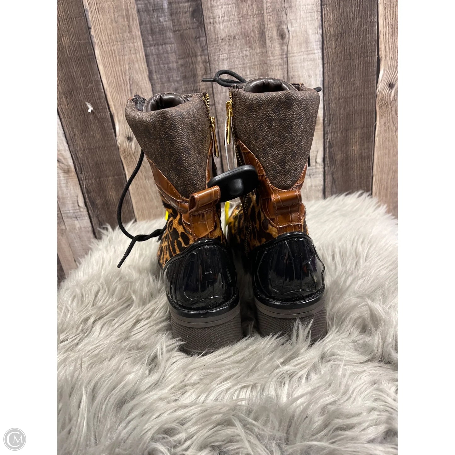 Boots Ankle Heels By Michael By Michael Kors In Animal Print, Size: 8