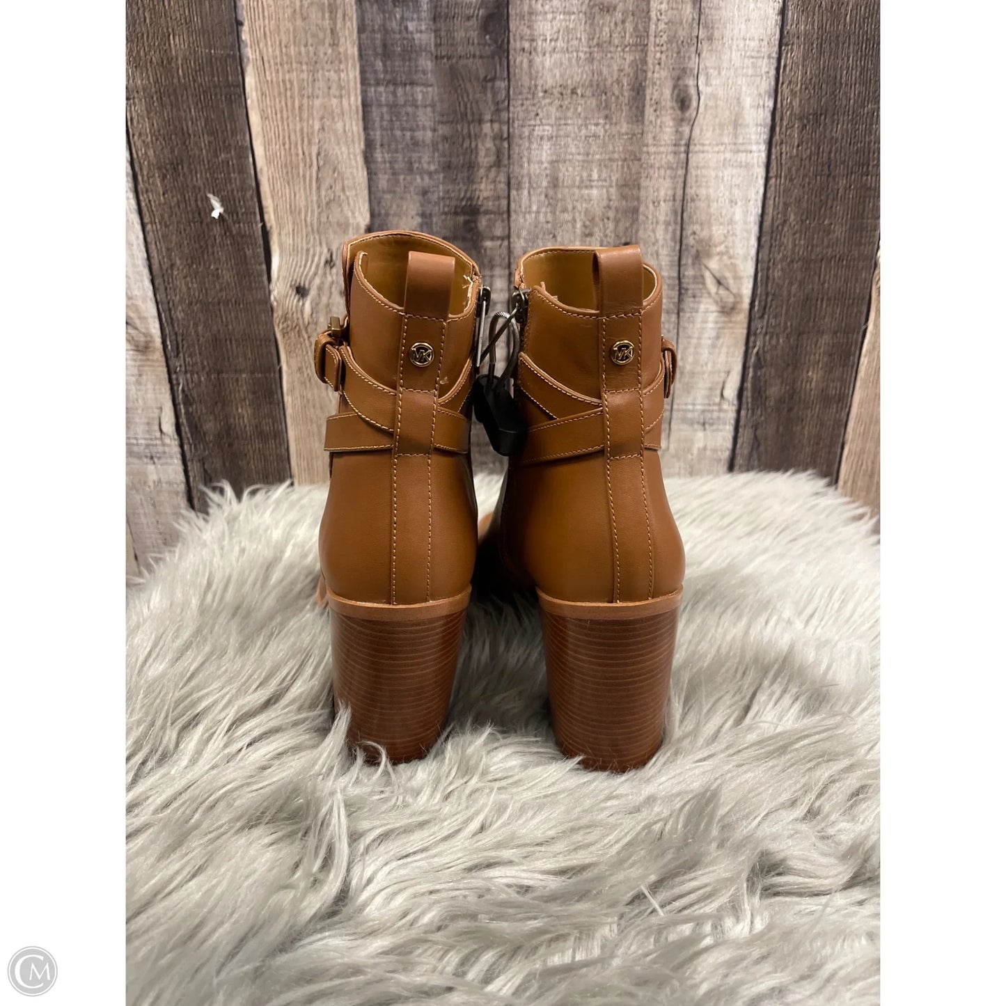 Boots Ankle Heels By Michael By Michael Kors In Brown, Size: 8.5