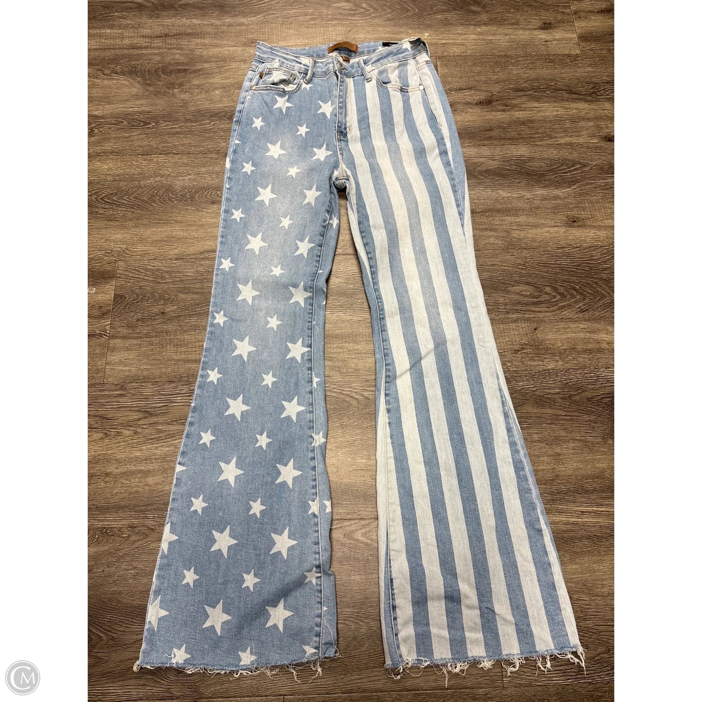 Jeans Flared By Judy Blue In Blue, Size: 6