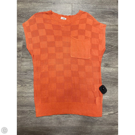 Top Sleeveless By Cmf In Orange, Size: S
