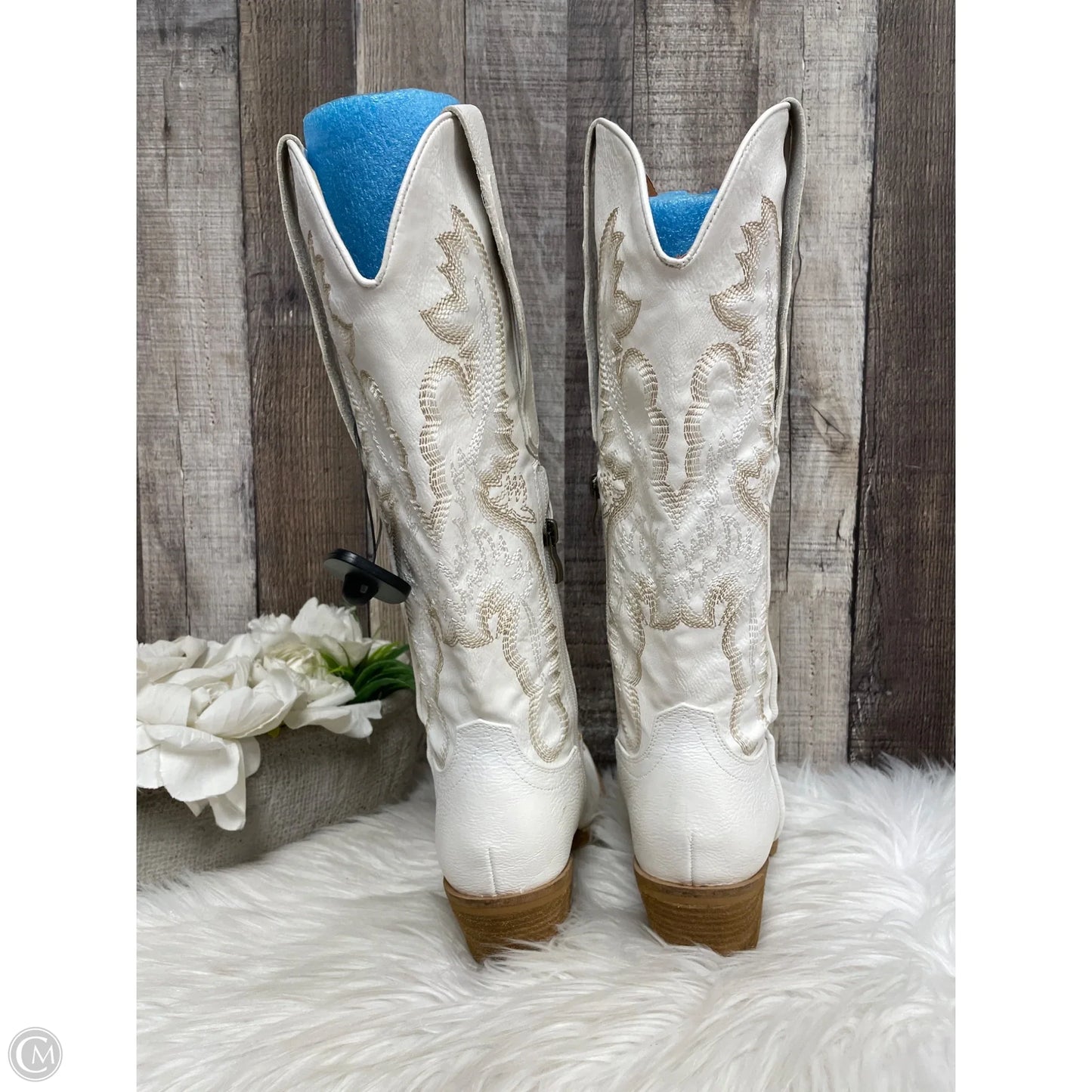 Boots Western By Cmc In White, Size: 6