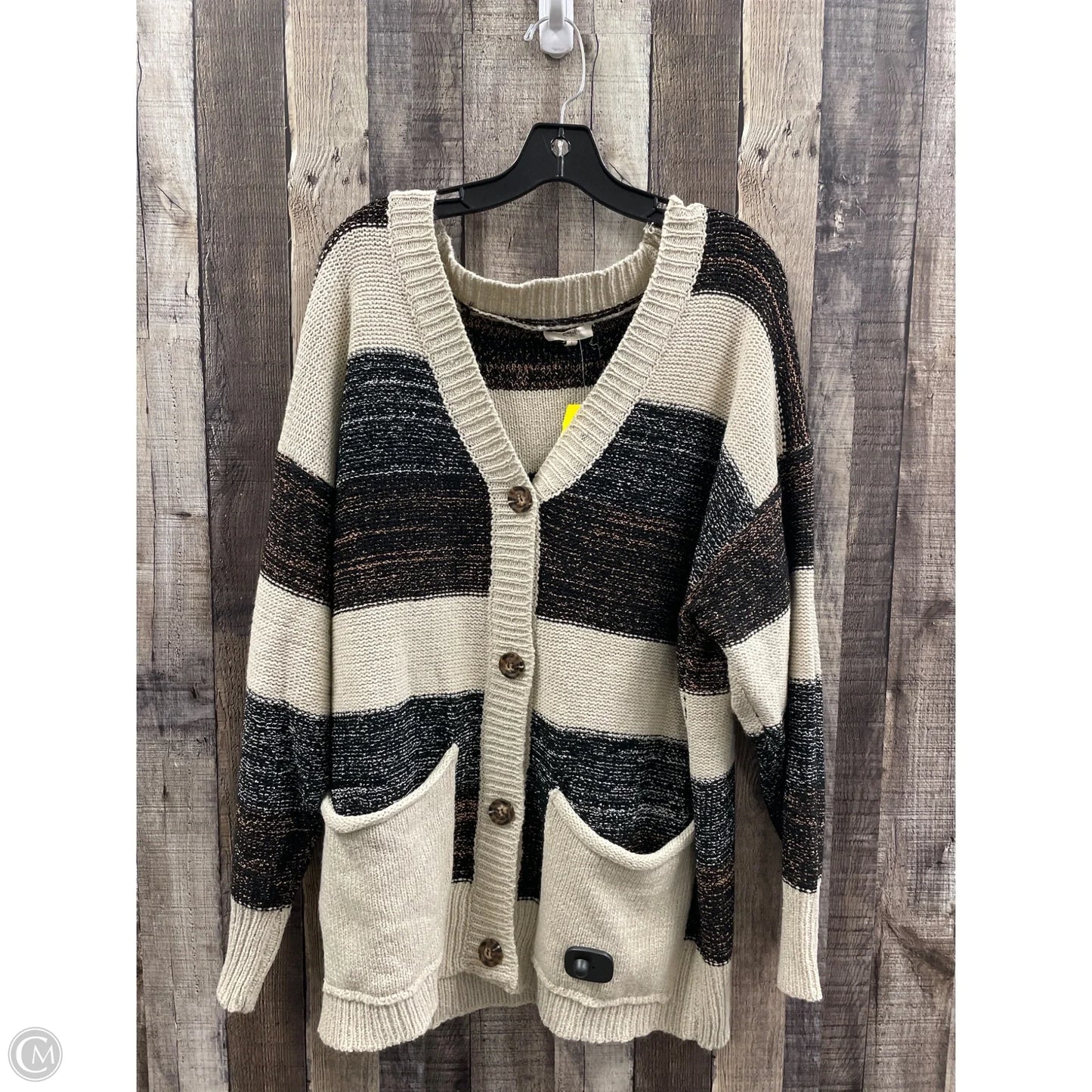 Sweater Cardigan By Easel In Multi-colored, Size: L