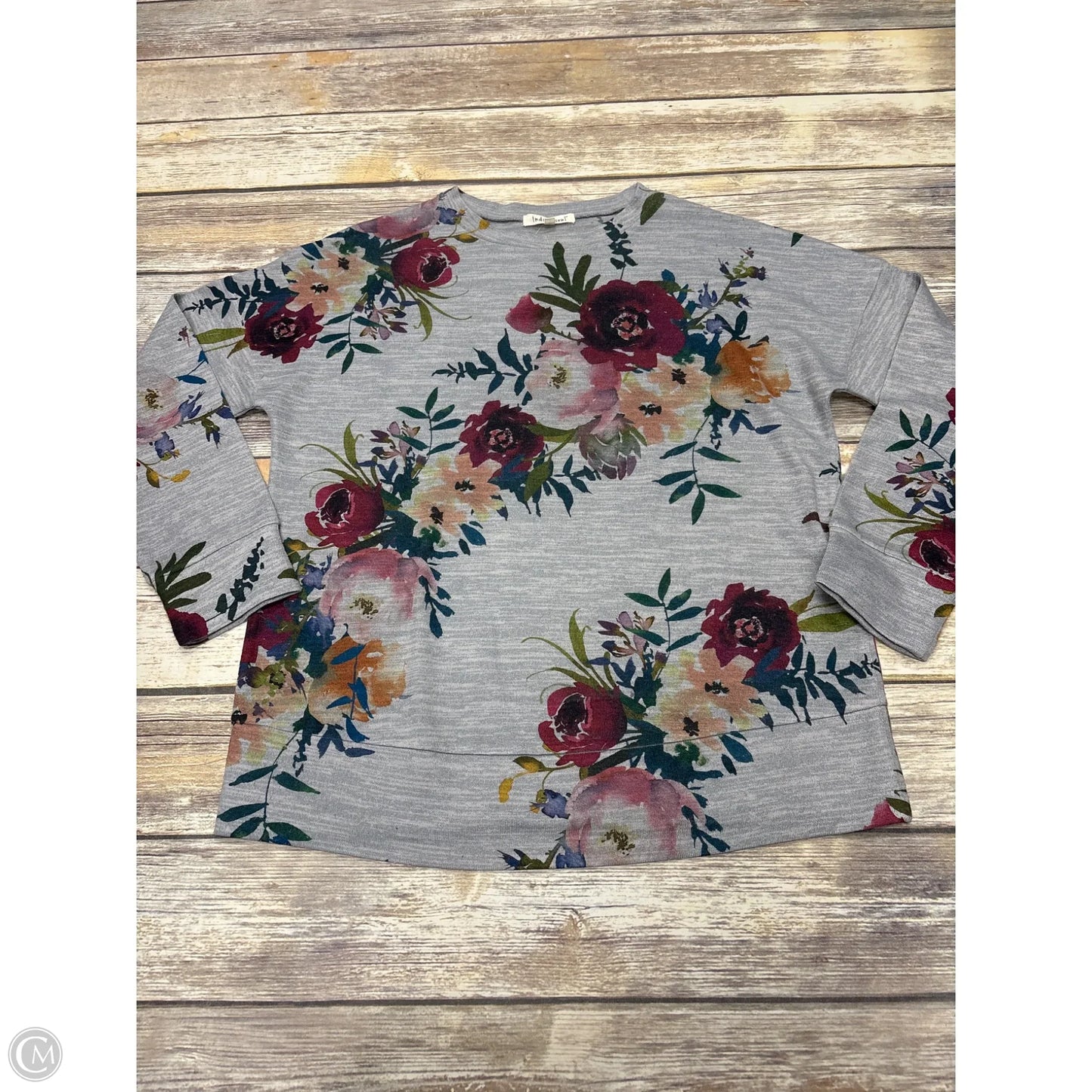 Sweater By Indigo Soul In Grey, Size: S