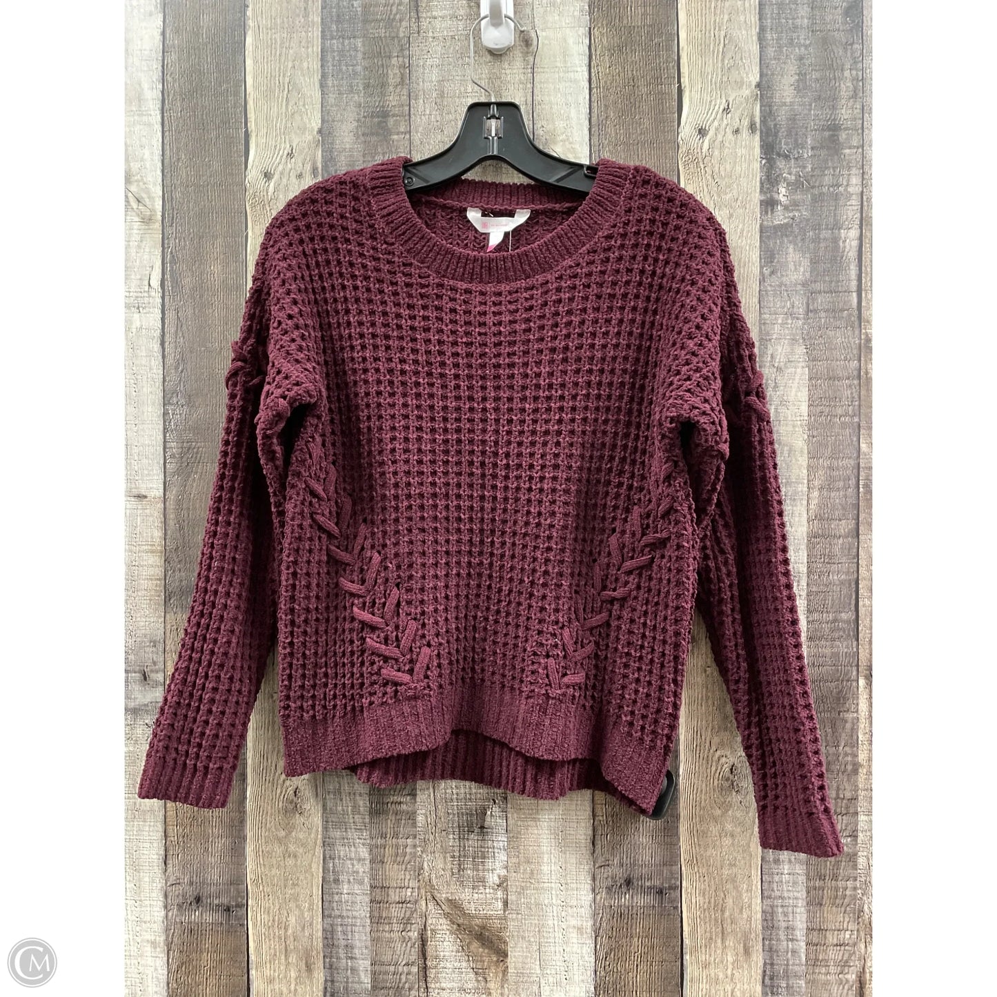 Sweater By No Boundaries In Maroon, Size: S