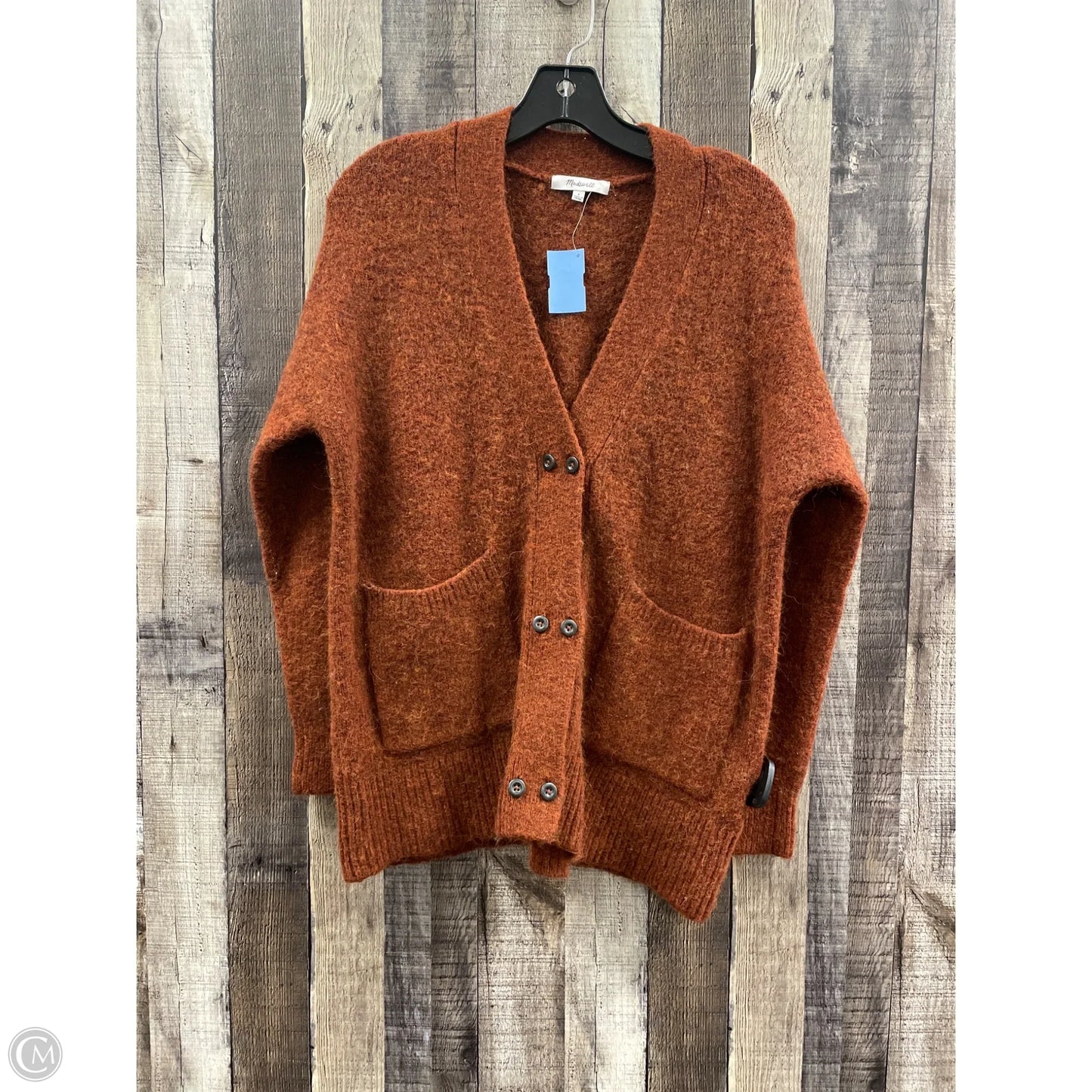Sweater Cardigan By Madewell In Brown, Size: S
