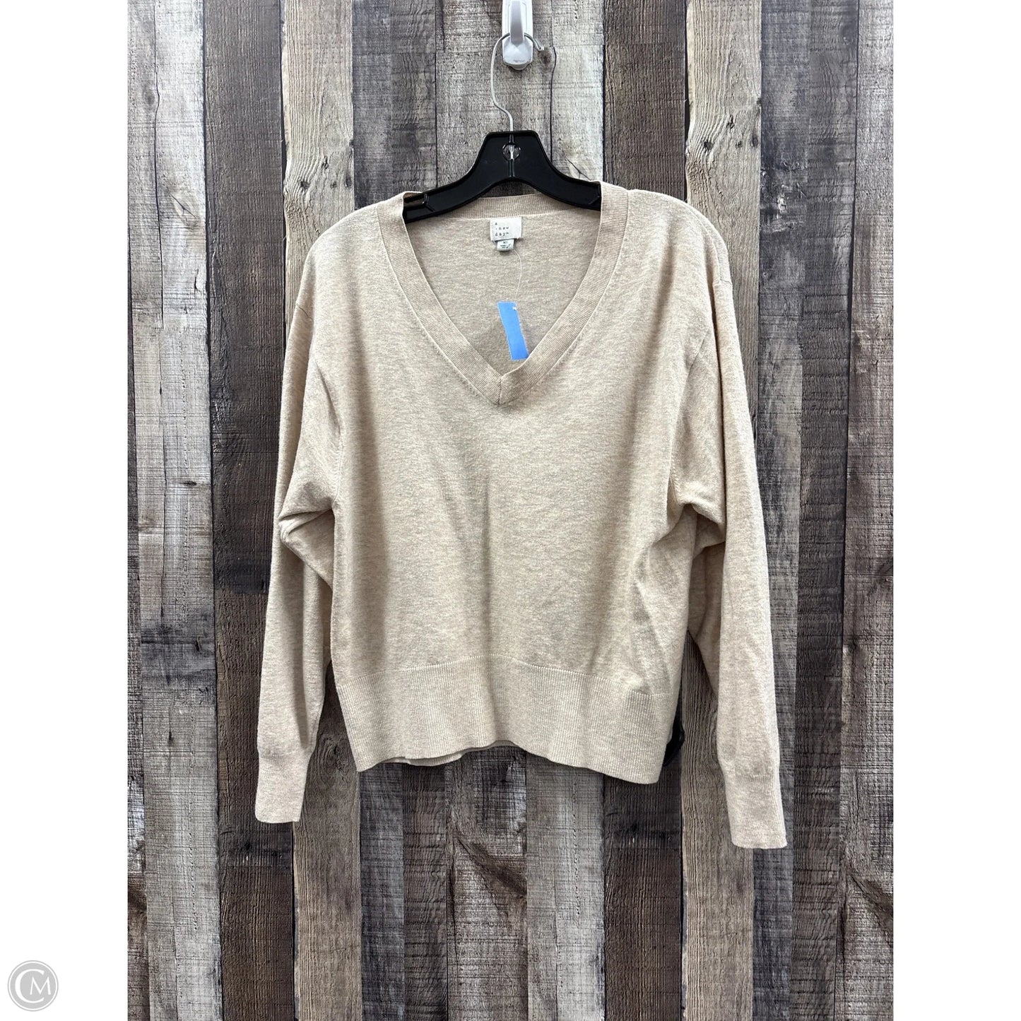 Sweater By A New Day In Tan, Size: Xs