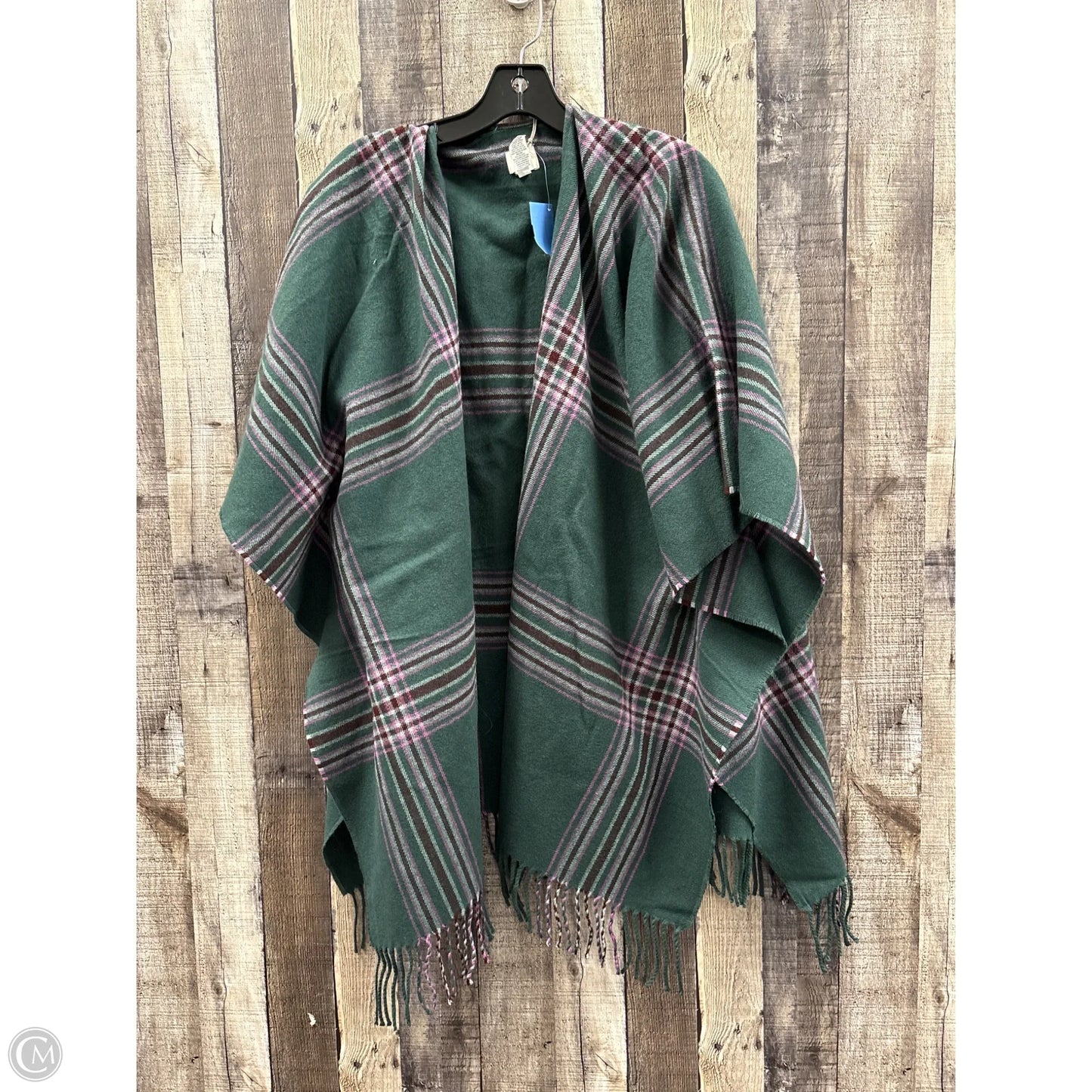 Shawl By A New Day In Green, Size: Osfm