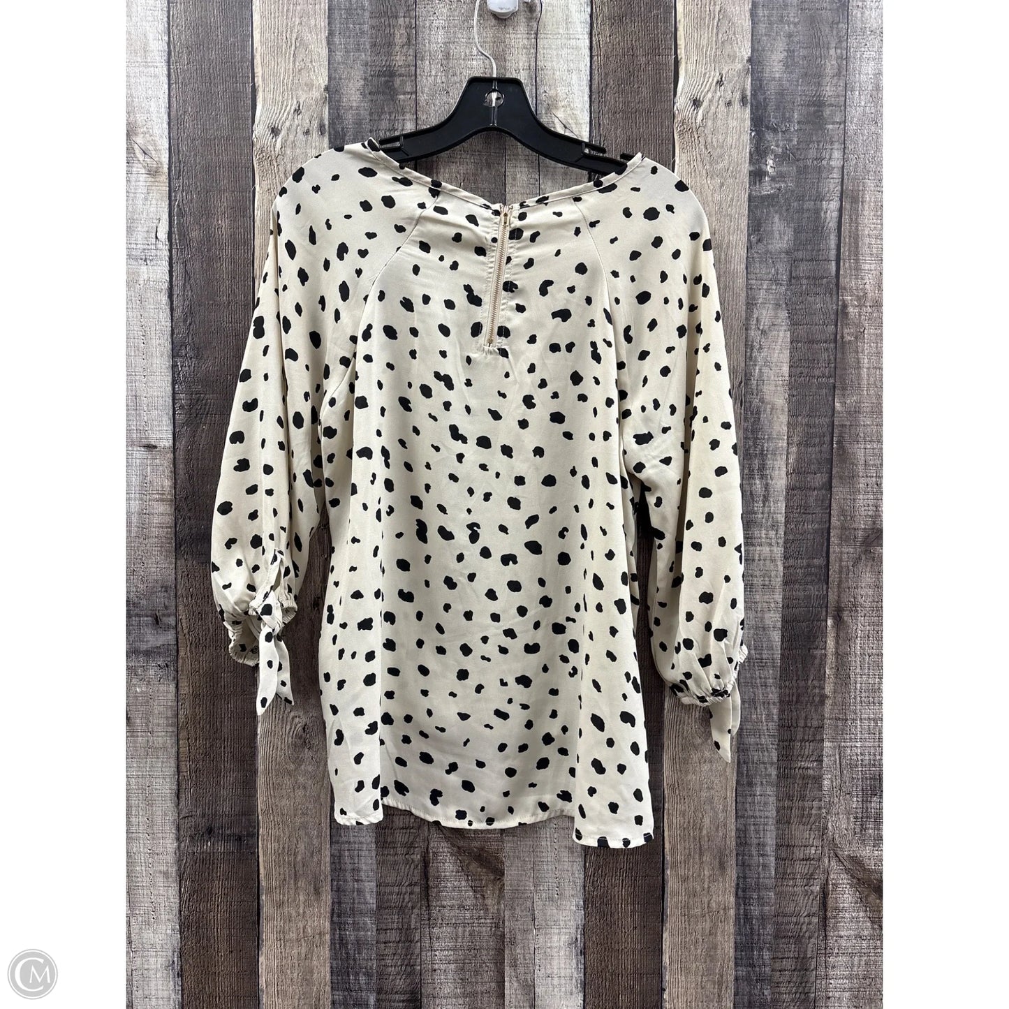 Top 3/4 Sleeve By Papermoon In Tan, Size: M