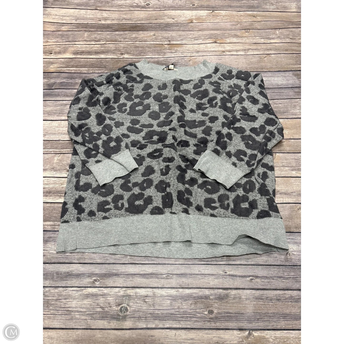 Sweater By Loft In Grey, Size: Xxl
