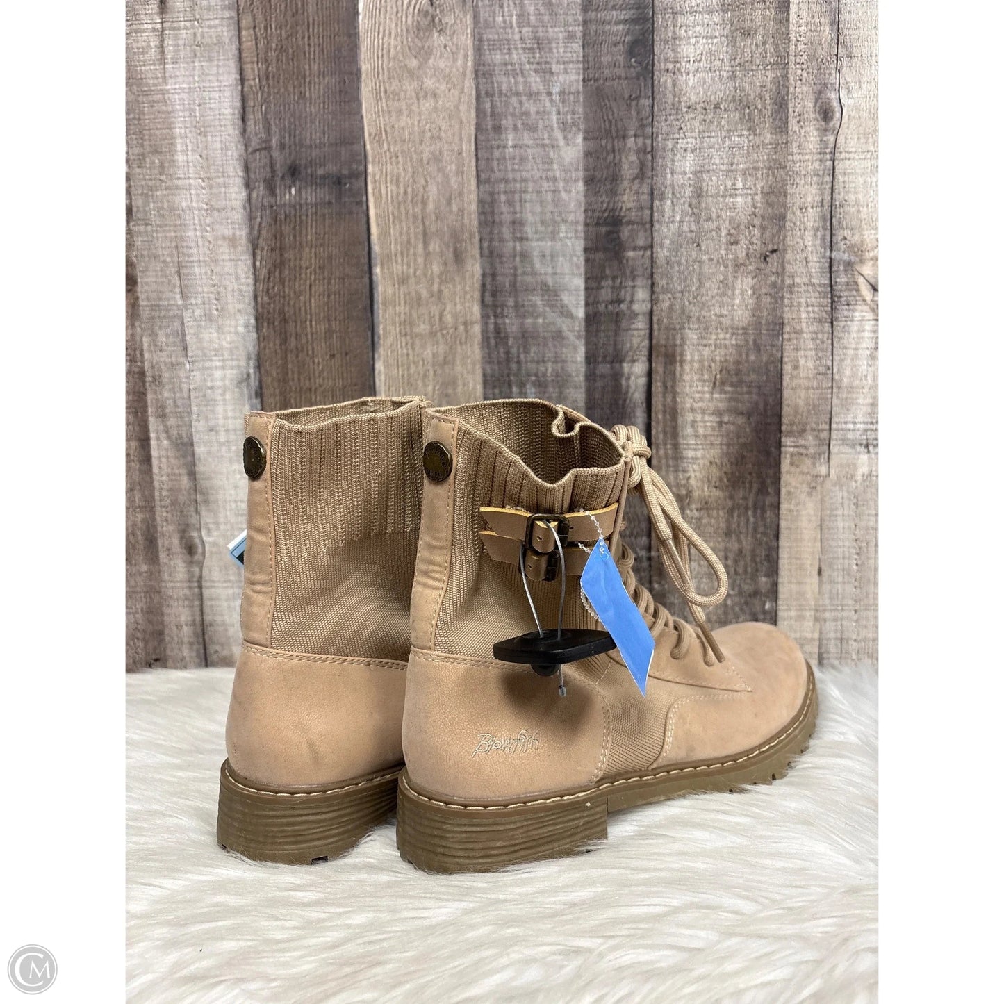 Boots Ankle Heels By Blowfish In Taupe, Size: 9.5