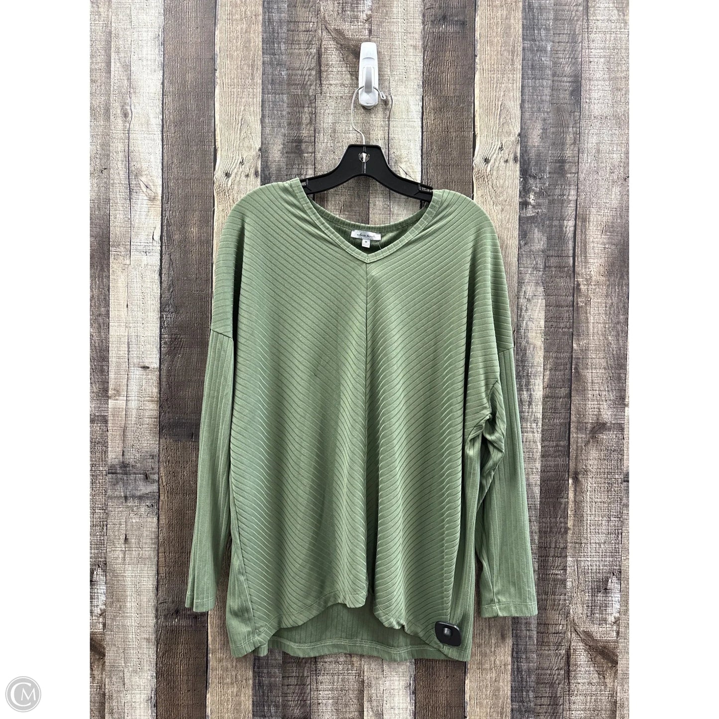 Top Long Sleeve By White Birch In Green, Size: M