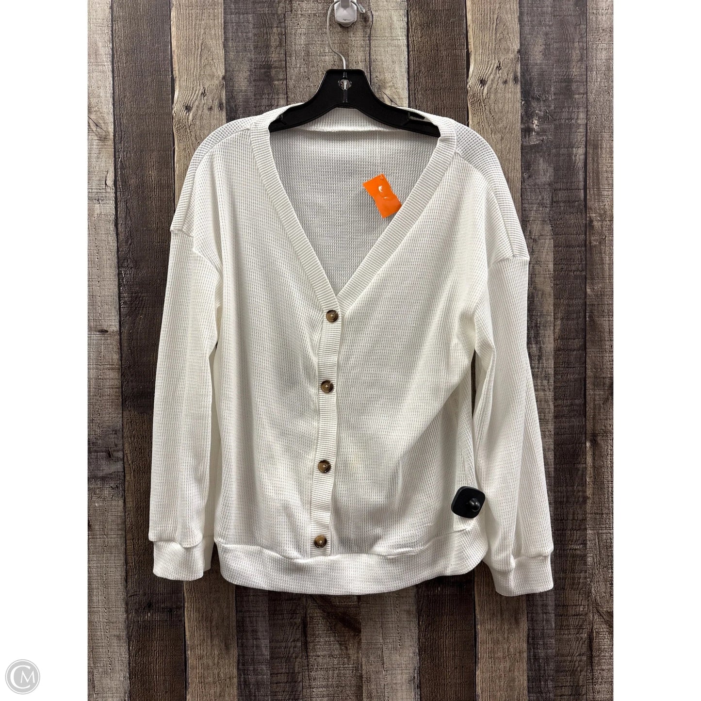 Top Long Sleeve By Cmf In White, Size: S