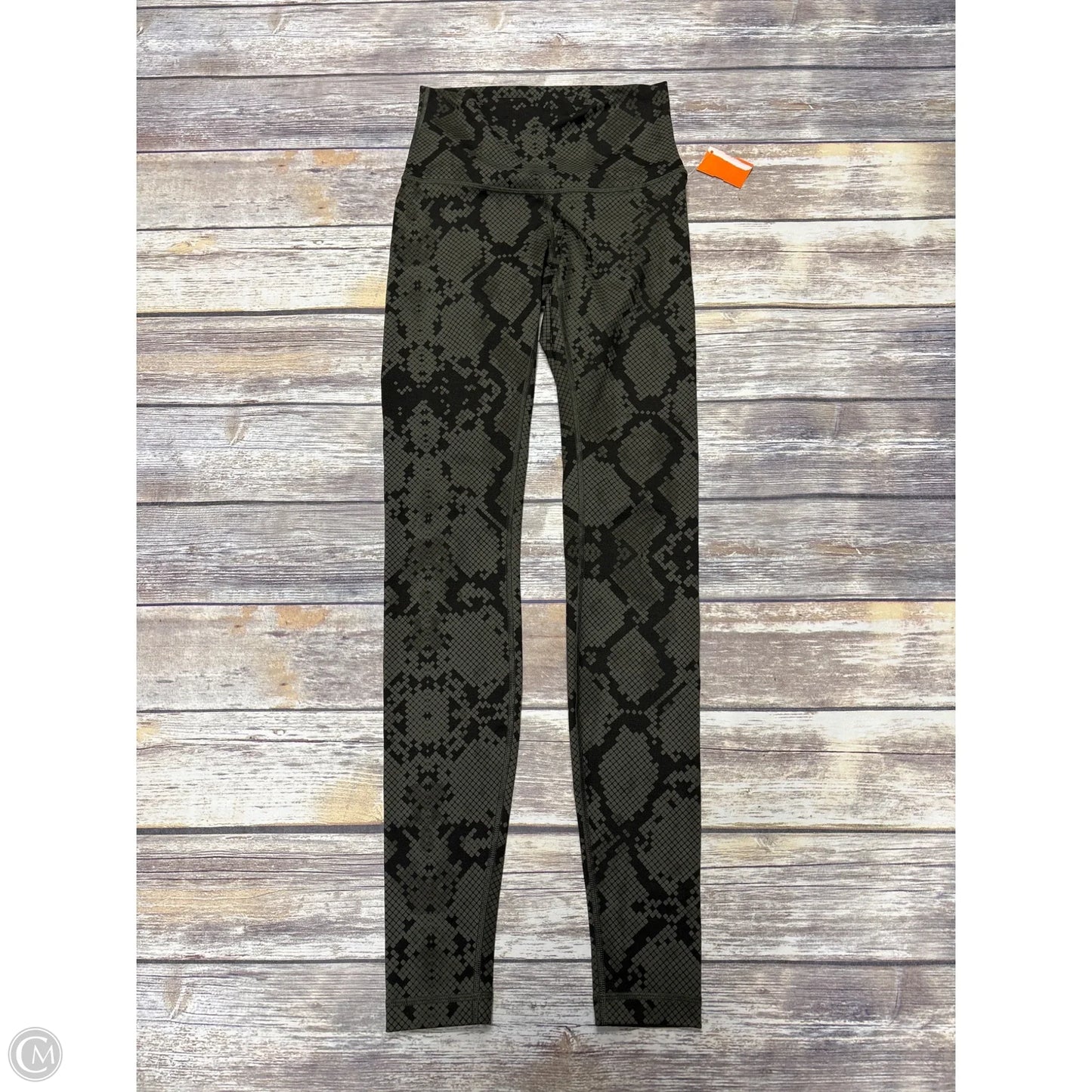 Athletic Leggings By Lululemon In Green, Size: 4