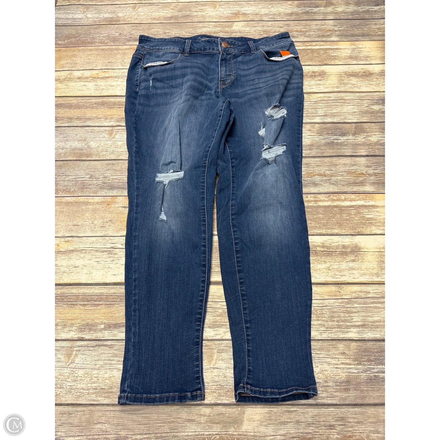 Jeans Straight By Maurices In Blue Denim, Size: 20