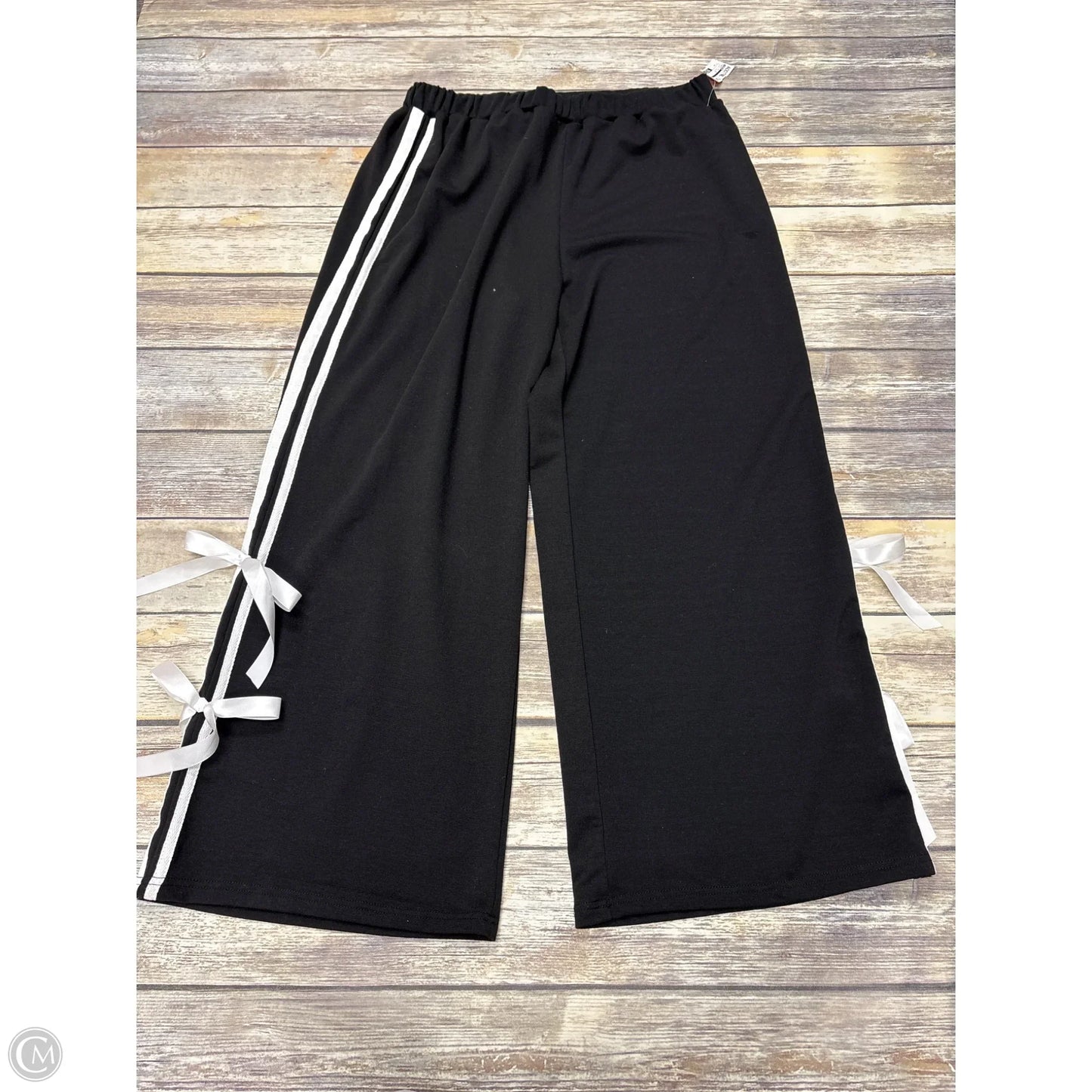 Pants Set 2pc By Shein In Black & White, Size: 1x