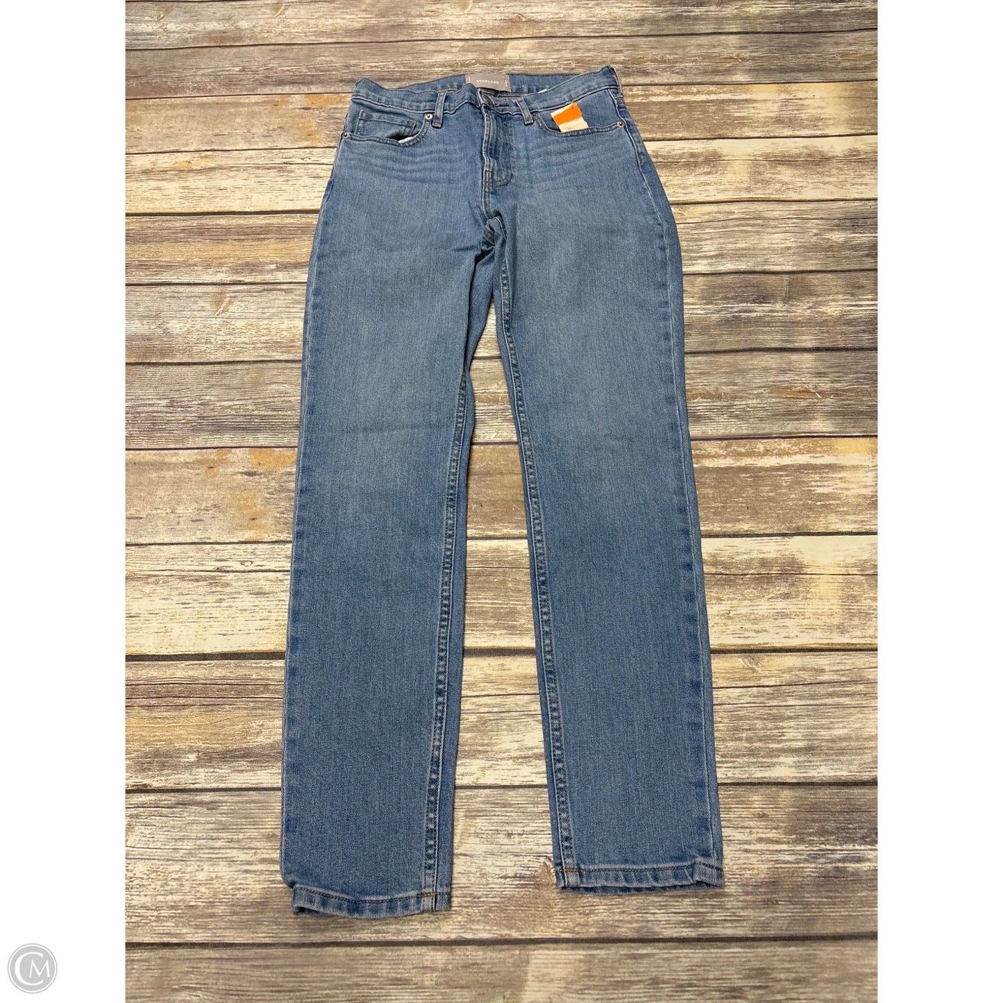 Jeans Straight By Everlane In Blue Denim, Size: 6