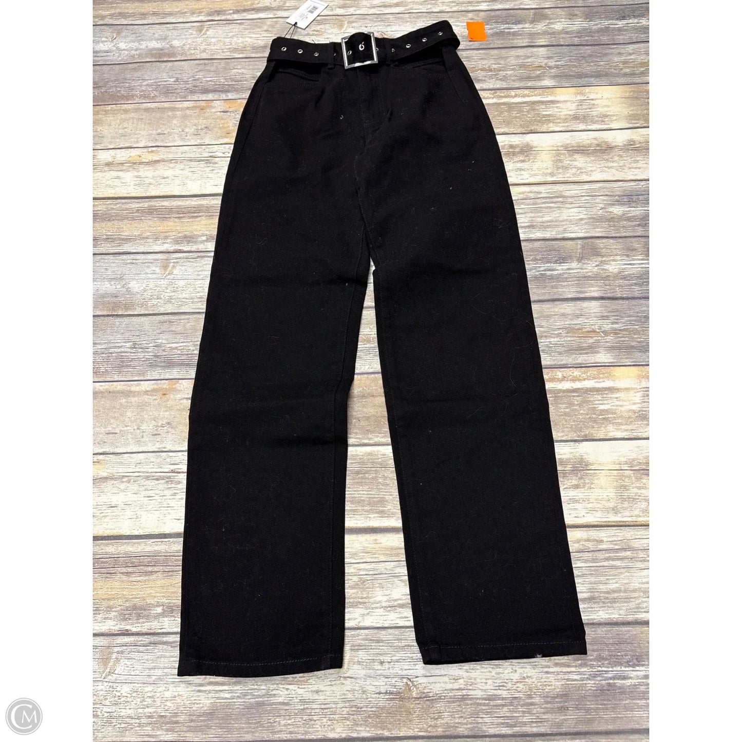 Jeans Straight By Cmb In Black Denim, Size: 0