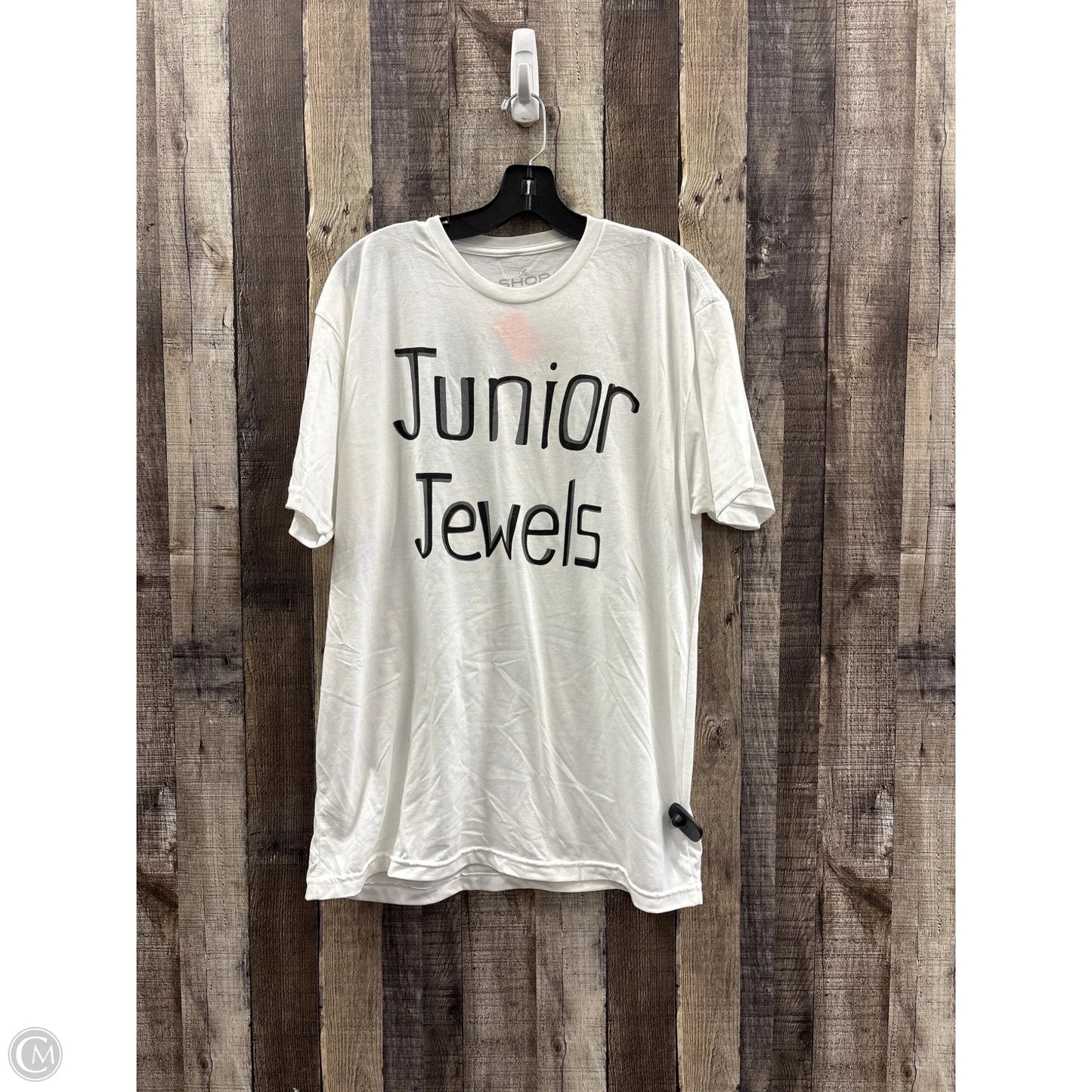 Top Short Sleeve By Cme In Black & White, Size: Xl