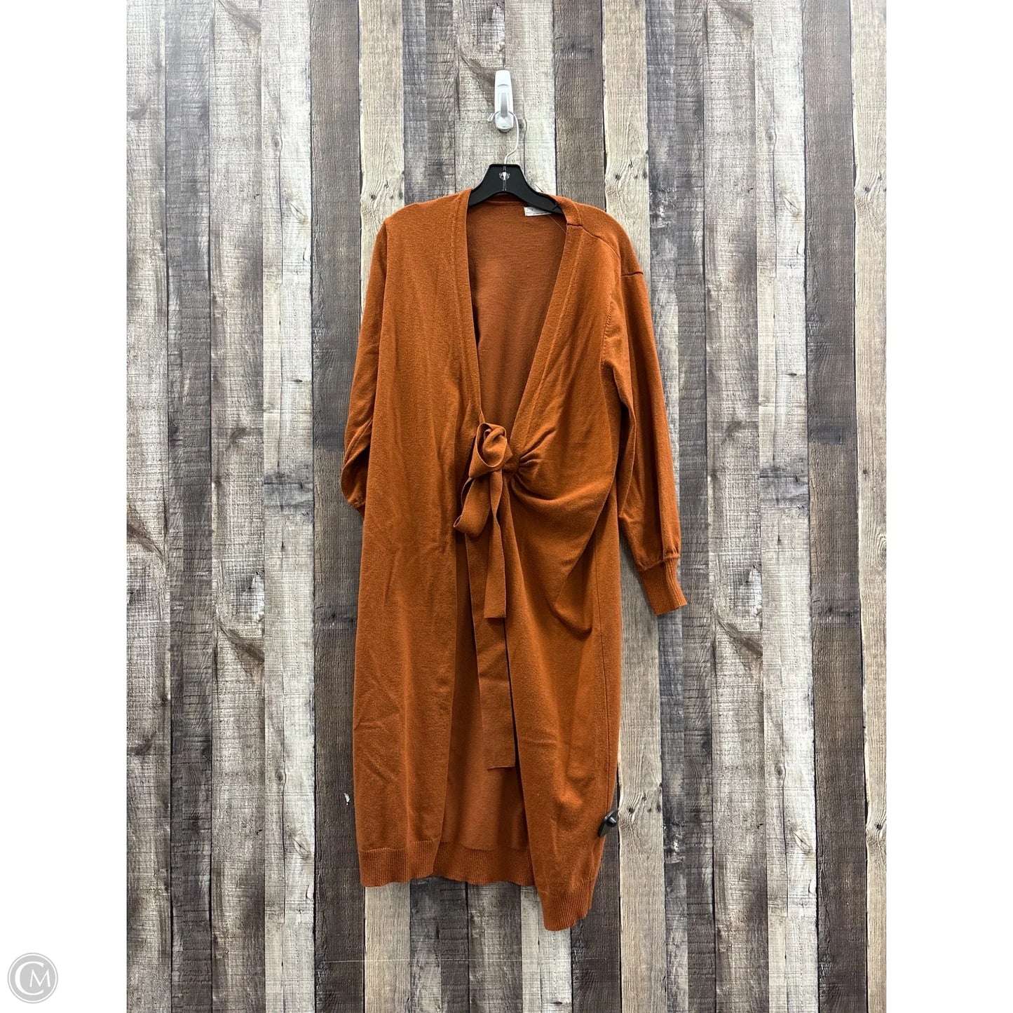 Sweater Cardigan By Exlura In Brown, Size: S