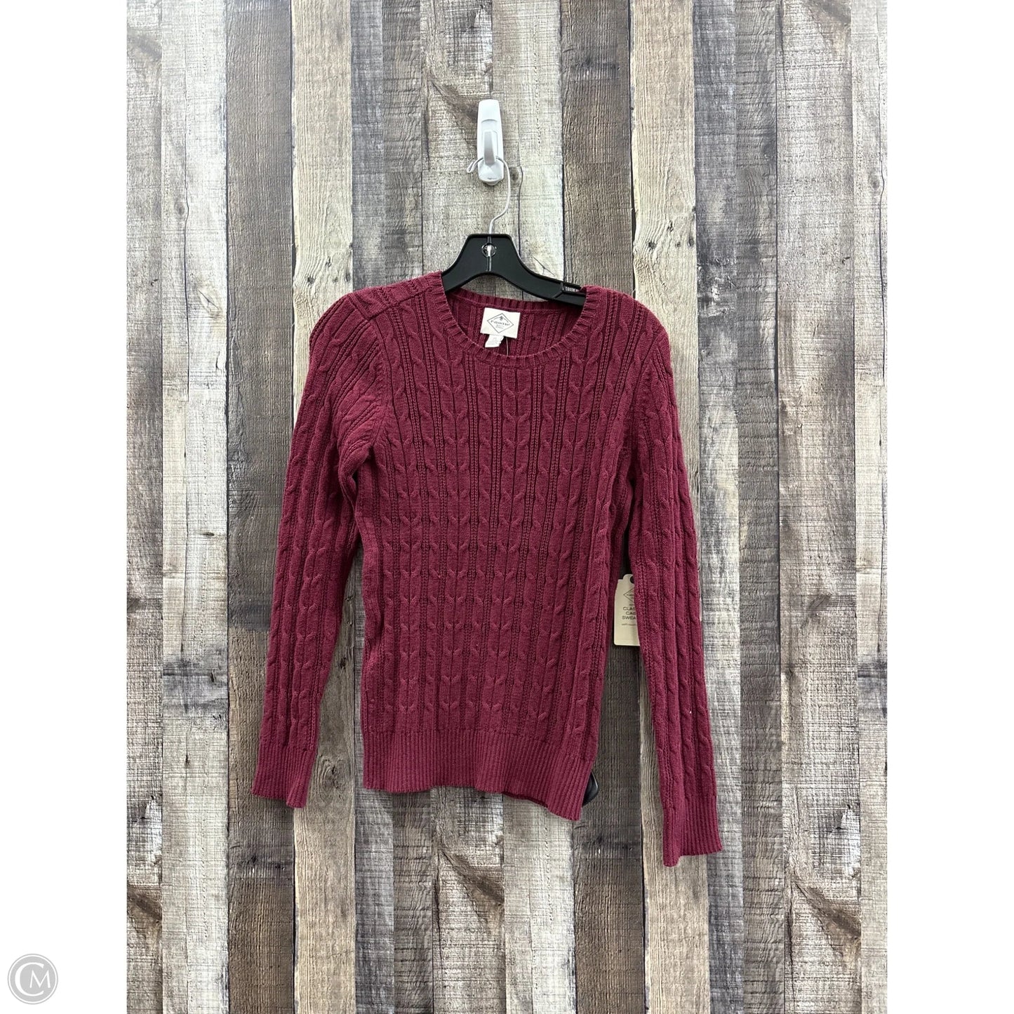 Sweater By St Johns Bay In Maroon, Size: Sp