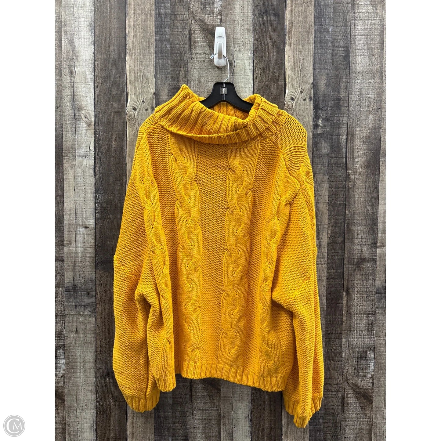 Sweater By Cmf In Gold, Size: 2x