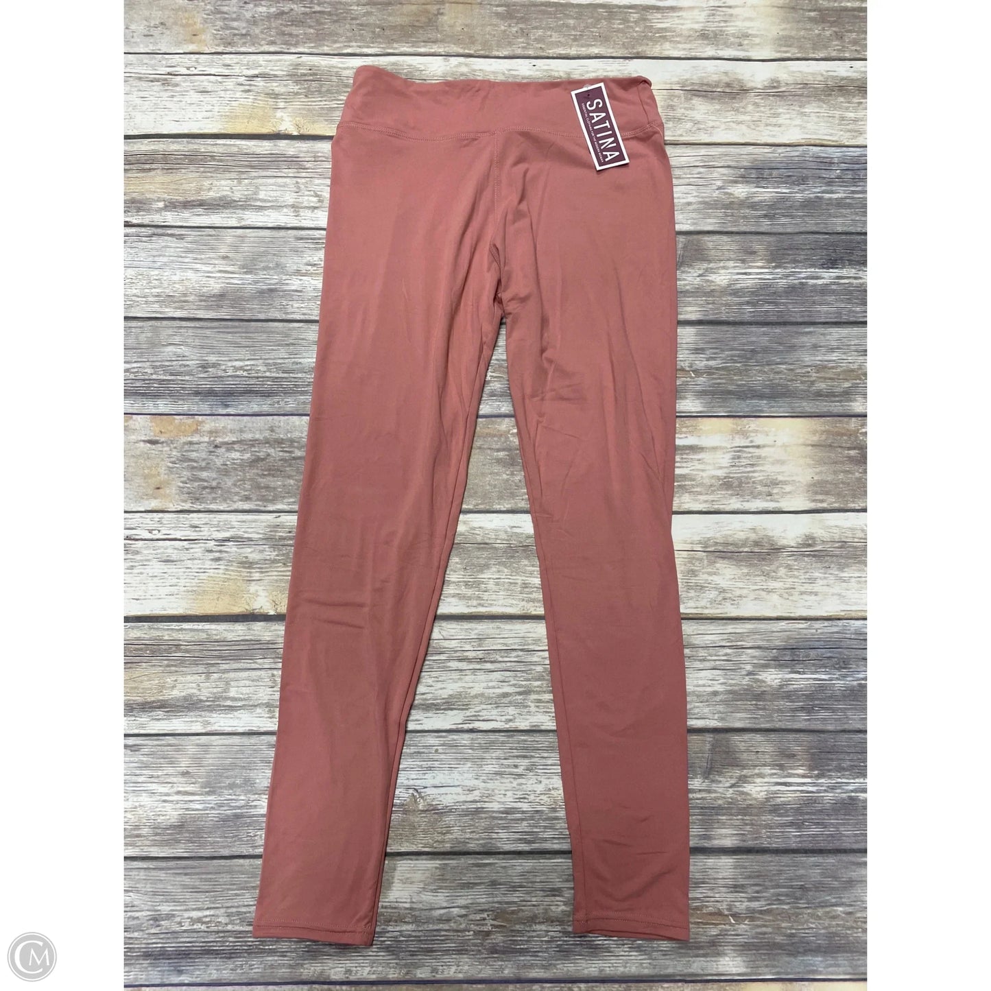Athletic Leggings By Cme In Peach, Size: 1x