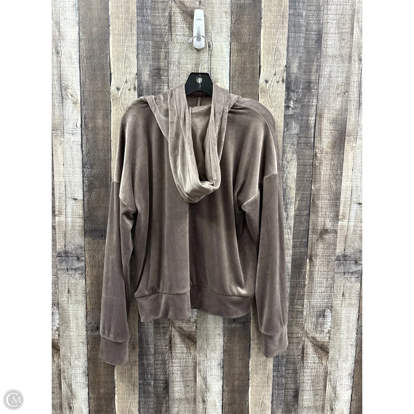 Top Long Sleeve By Evereve In Brown, Size: L