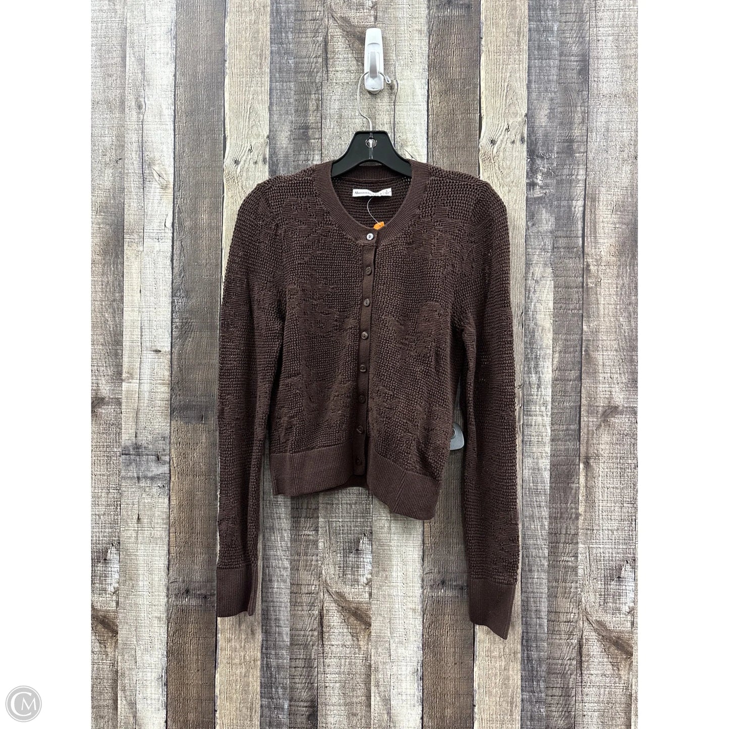 Sweater Cardigan By Abercrombie And Fitch In Brown, Size: S