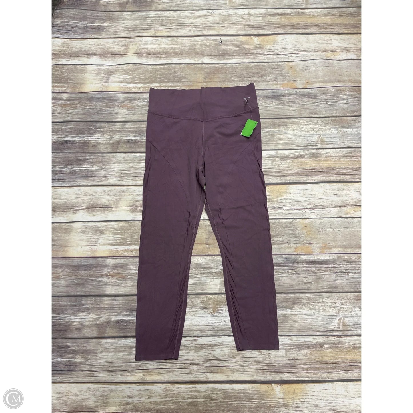 Athletic Leggings By Athleta In Maroon, Size: M