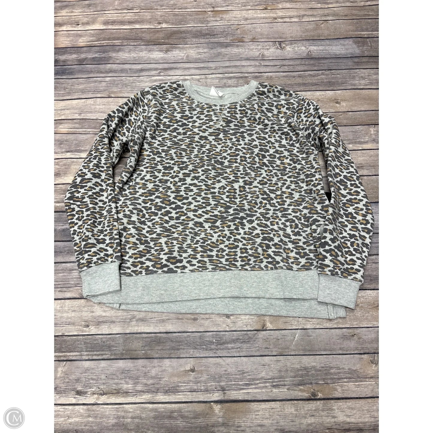 Sweatshirt Crewneck By Cme In Animal Print, Size: M