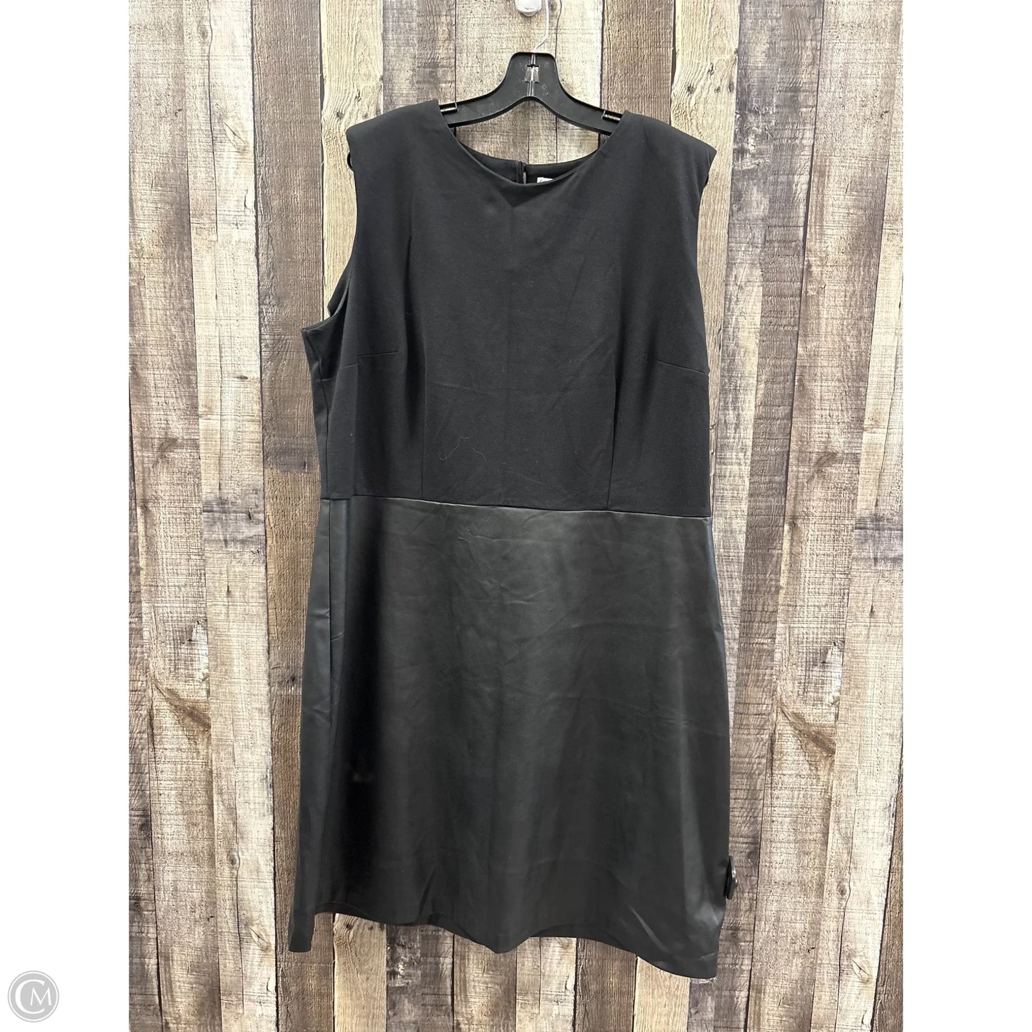 Dress Casual Midi By Cato In Black, Size: 2x