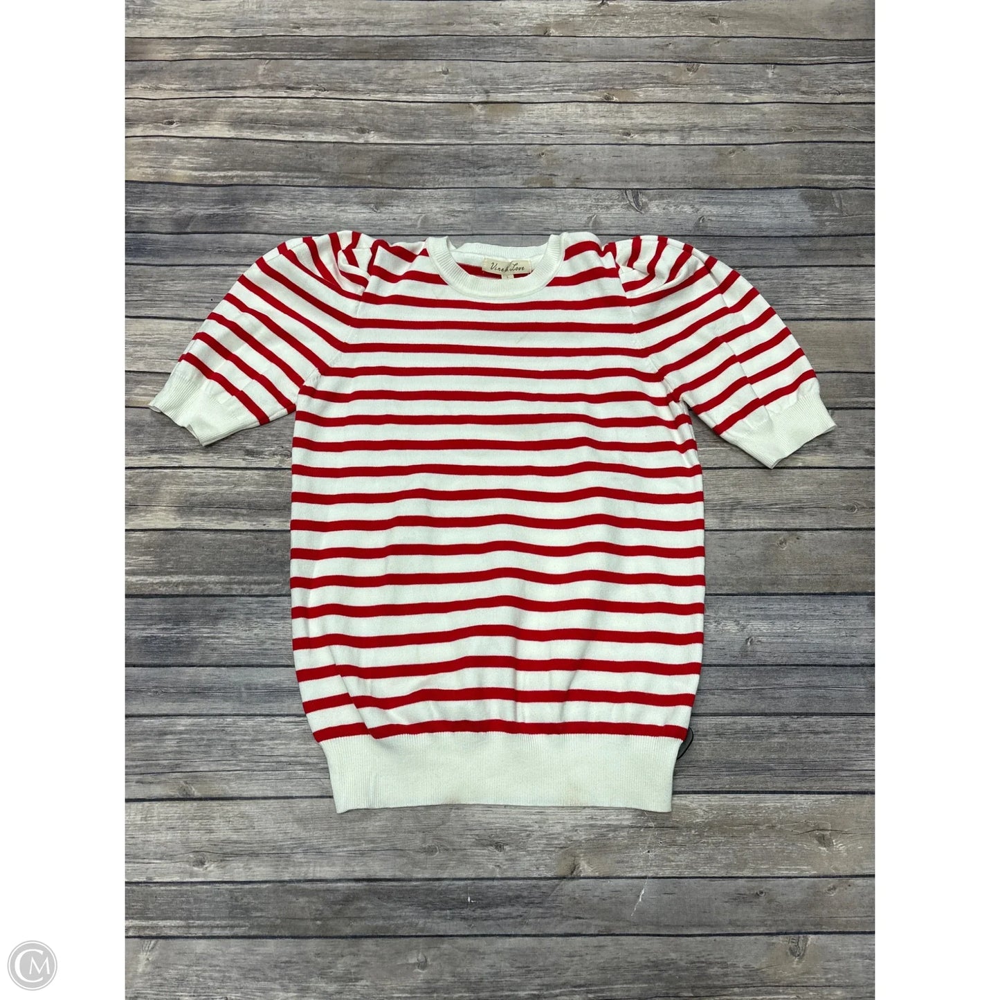 Sweater By Vine & Love In Striped Pattern, Size: L