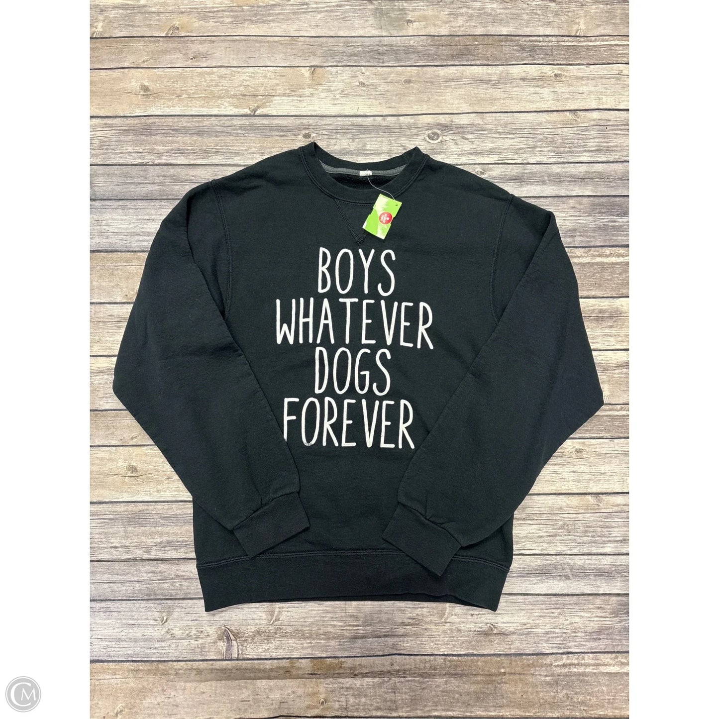 Sweatshirt Crewneck By Cmf In Black & White, Size: Sp