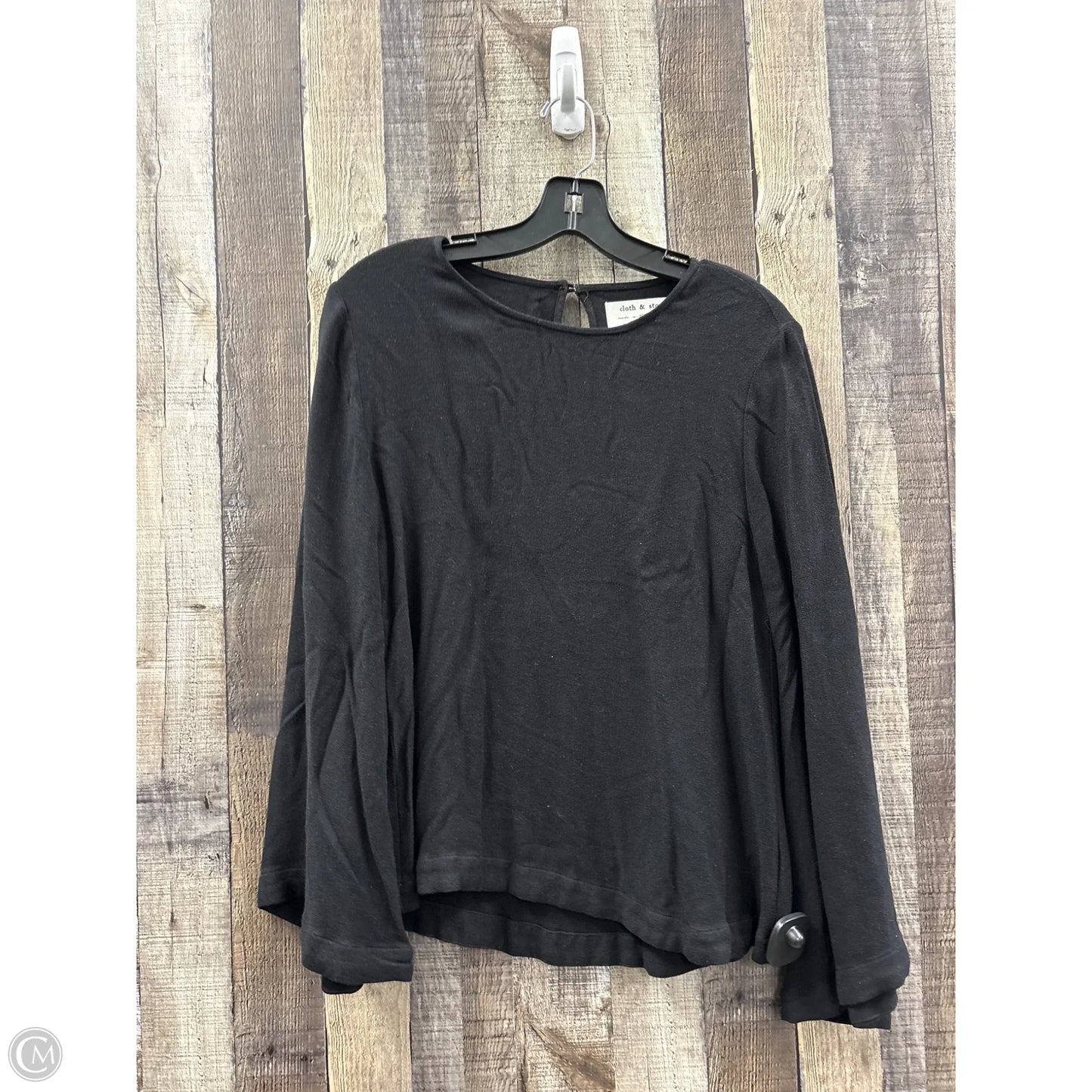 Top Long Sleeve By Cloth And Stone In Black, Size: Xs