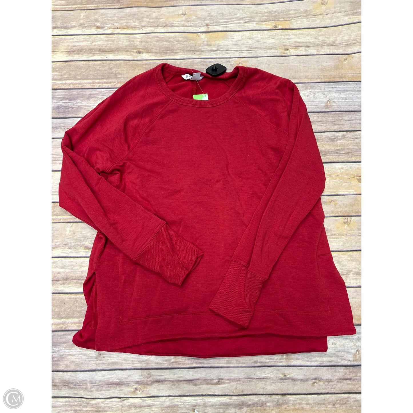 Athletic Top Long Sleeve Crewneck By Athleta In Red, Size: L