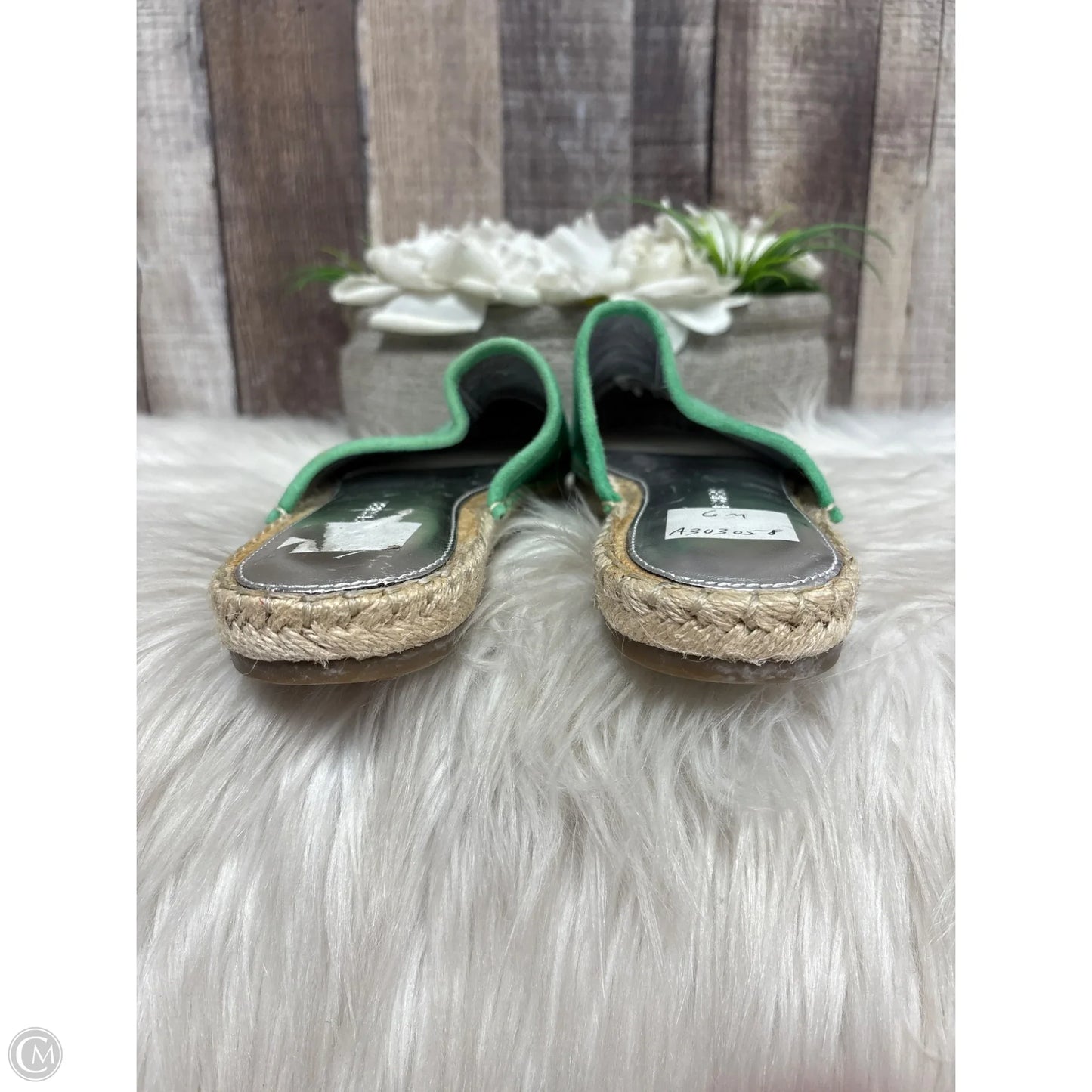 Shoes Flats By Eileen Fisher In Green, Size: 6