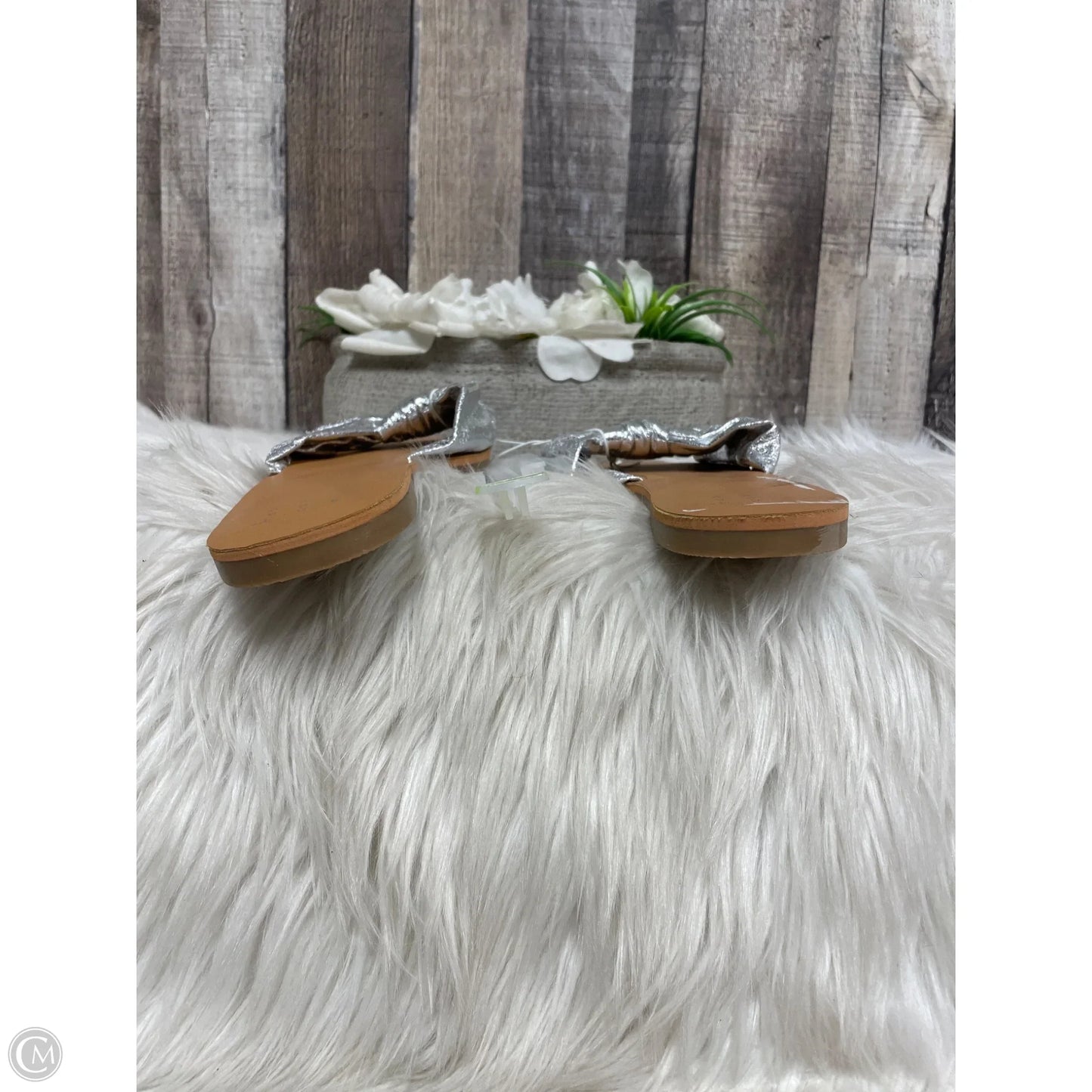 Sandals Flats By A New Day In Silver, Size: 7.5