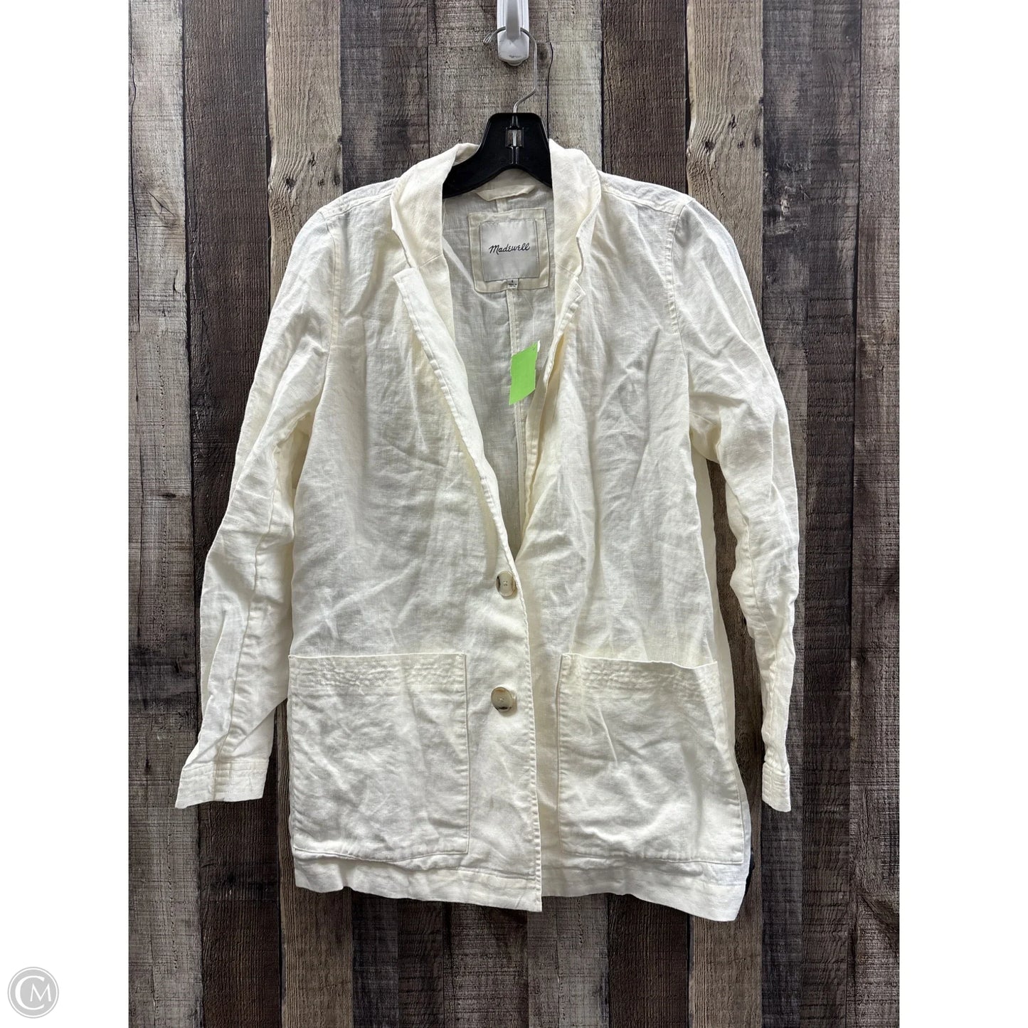 Blazer By Madewell In Ivory, Size: S