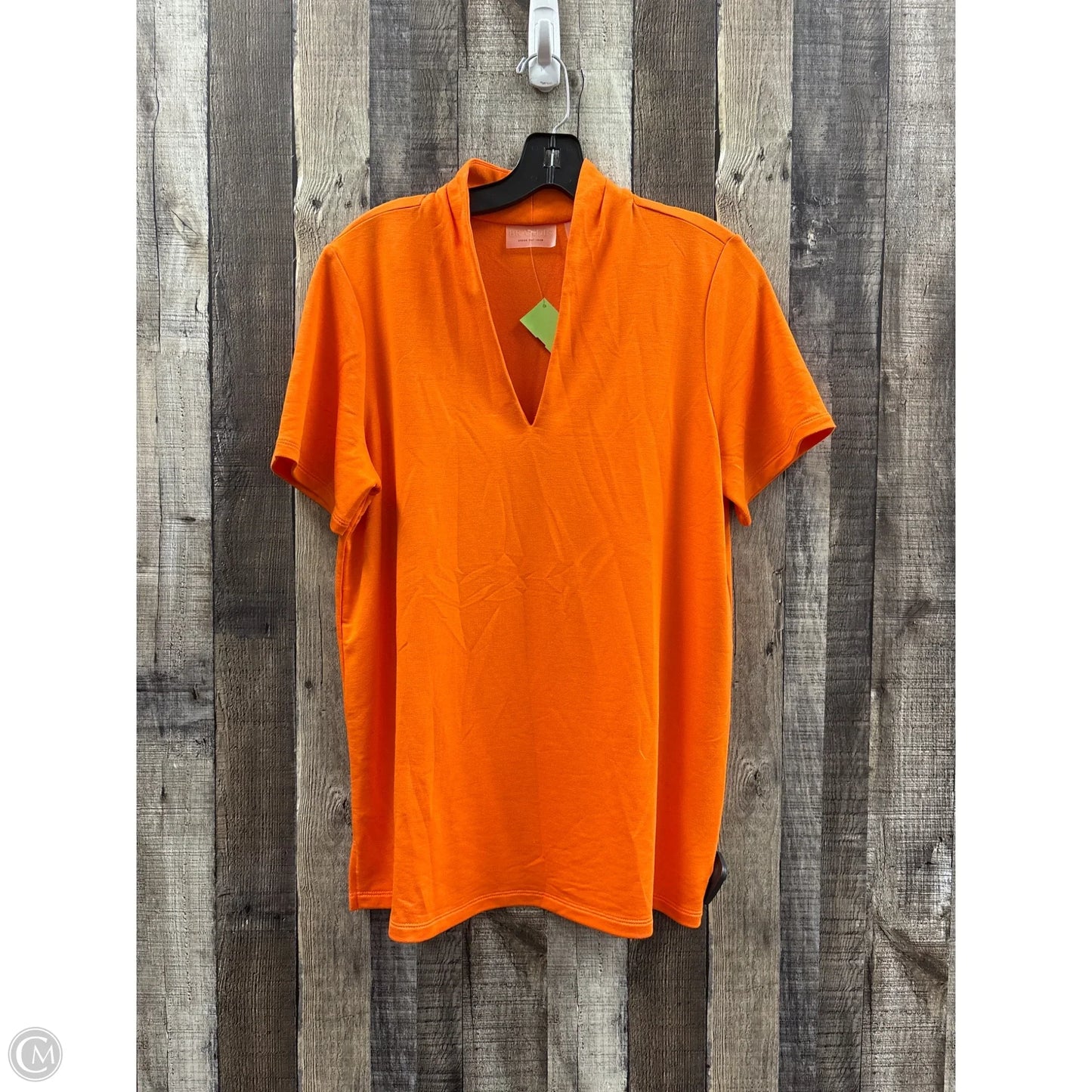 Top Short Sleeve By Cme In Orange, Size: S